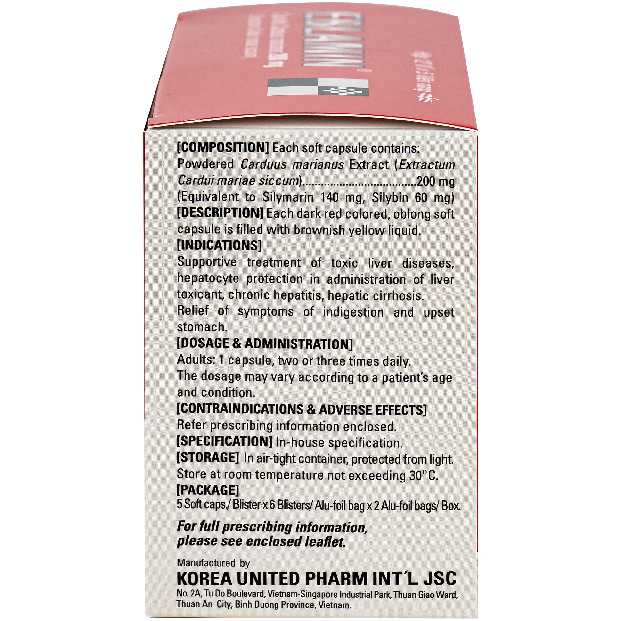 Thuốc Eblamin Korea United hỗ trợ điều trị viêm gan, xơ gan (12 vỉ x 5 viên) 4