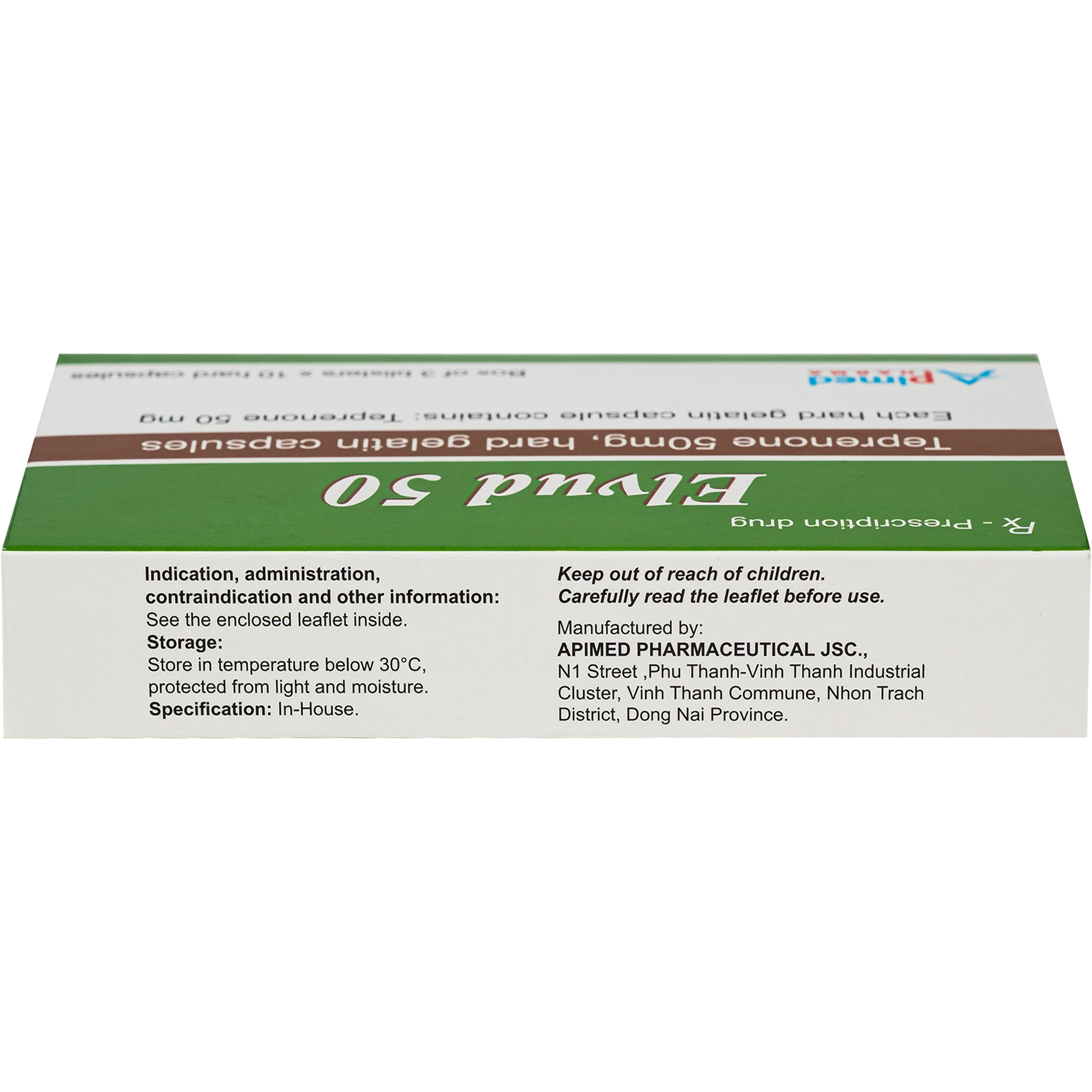 Thuốc Elvud 50mg Apimed điều trị viêm loét dạ dày và cải thiện tổn thương niêm mạc dạ dày (3 vỉ x 10 viên) 3