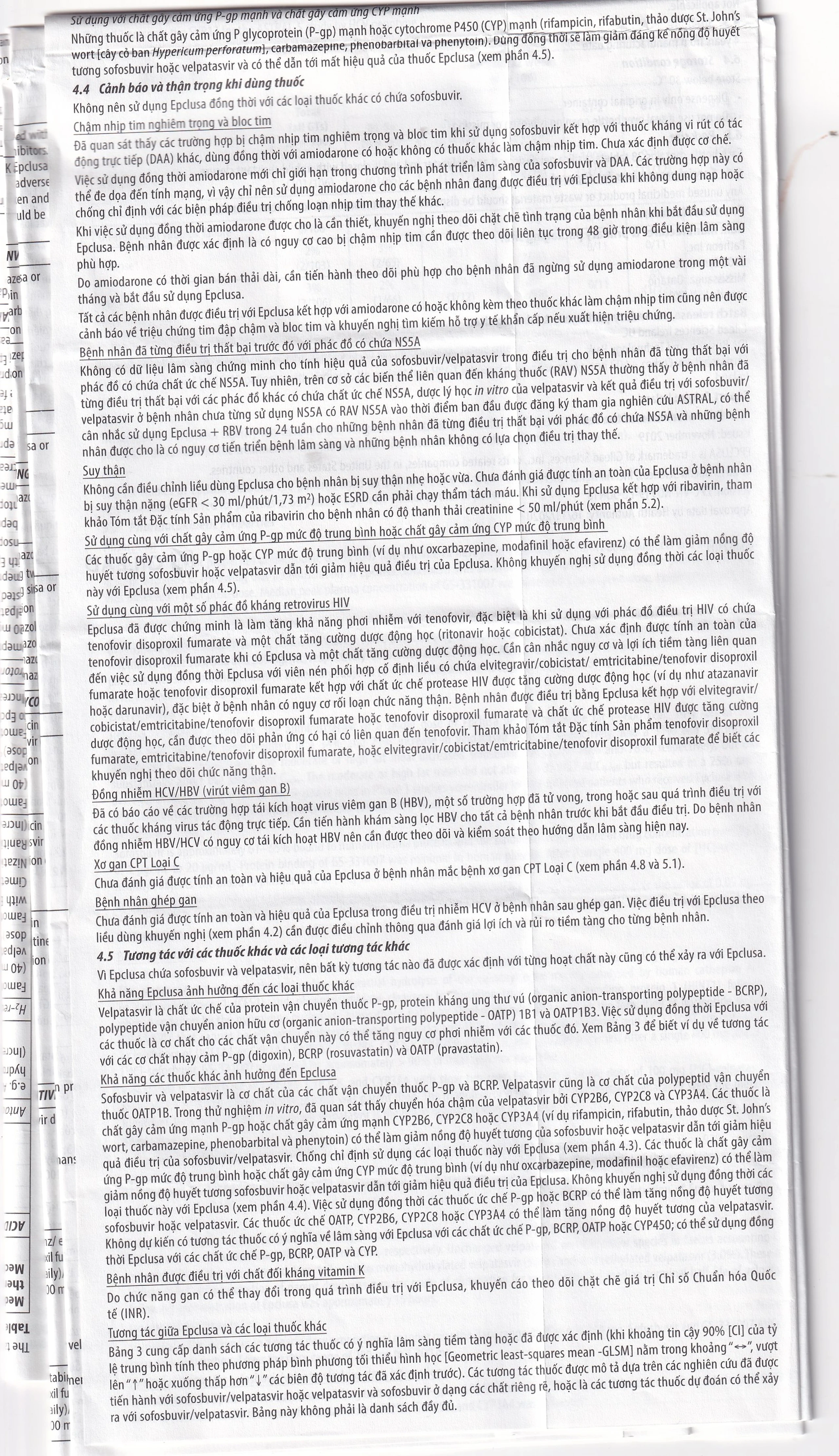 Thuốc Epclusa 400mg/100mg Gilead điều trị viêm gan C mãn tính (28 viên)