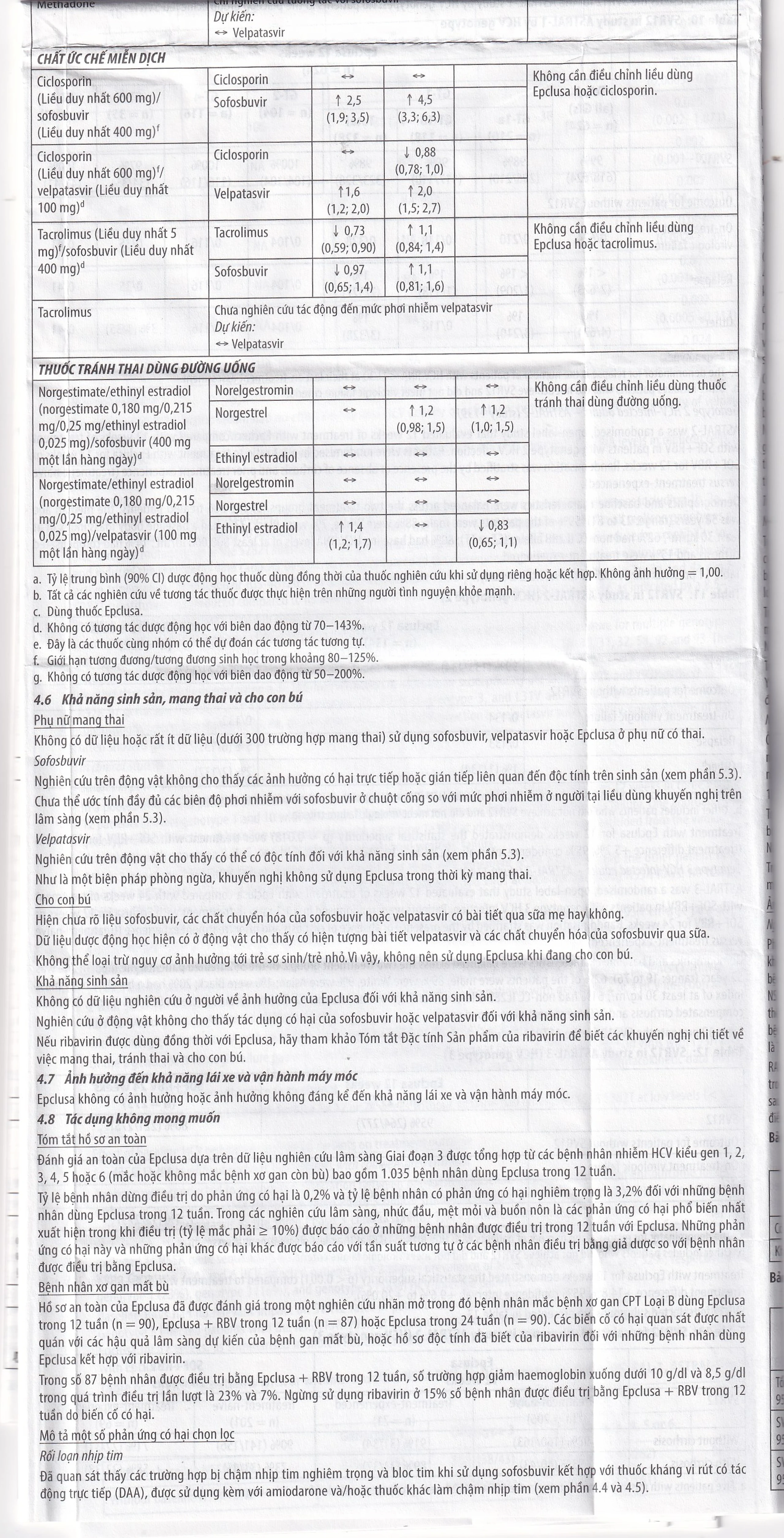 Thuốc Epclusa 400mg/100mg Gilead điều trị viêm gan C mãn tính (28 viên)