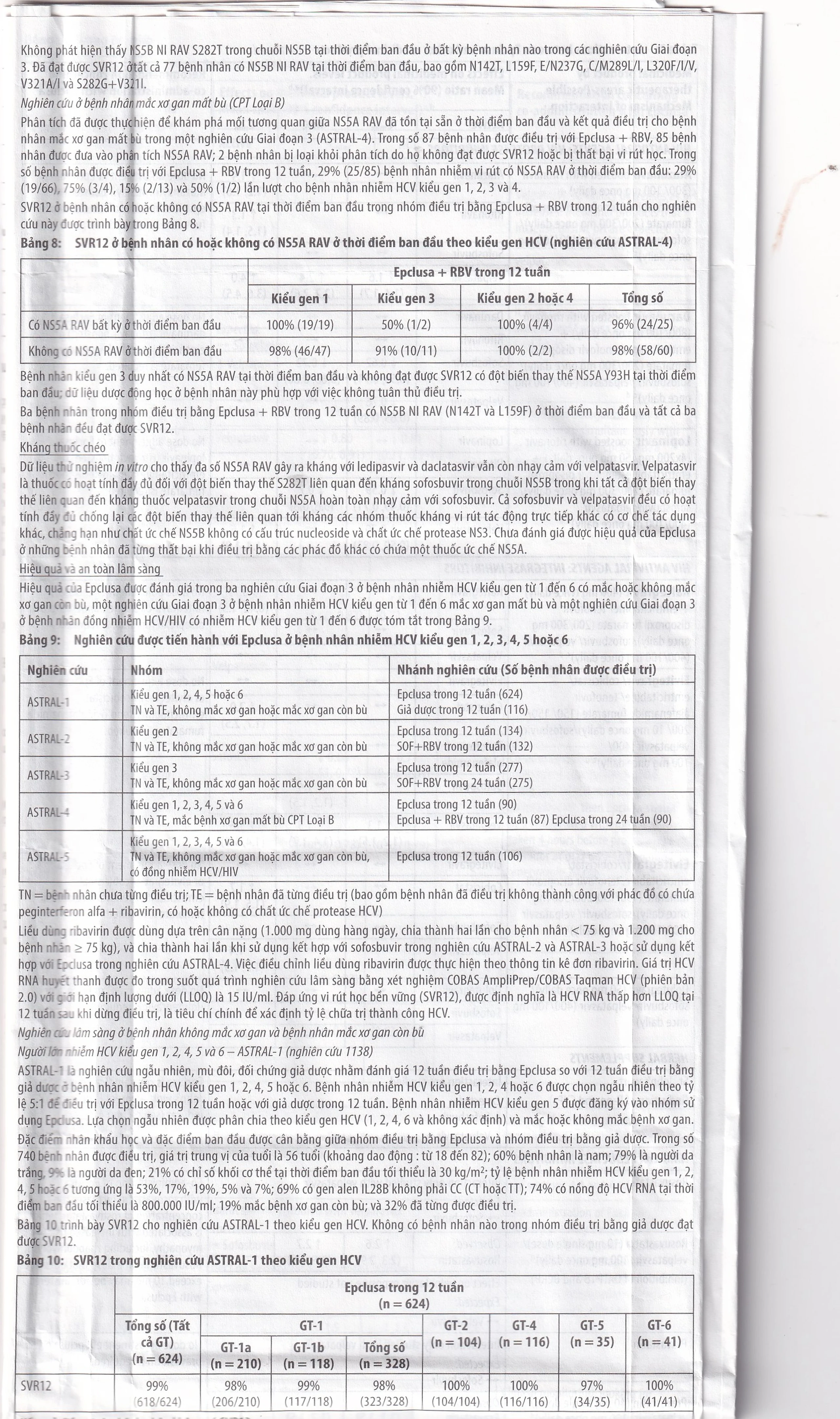 Thuốc Epclusa 400mg/100mg Gilead điều trị viêm gan C mãn tính (28 viên)