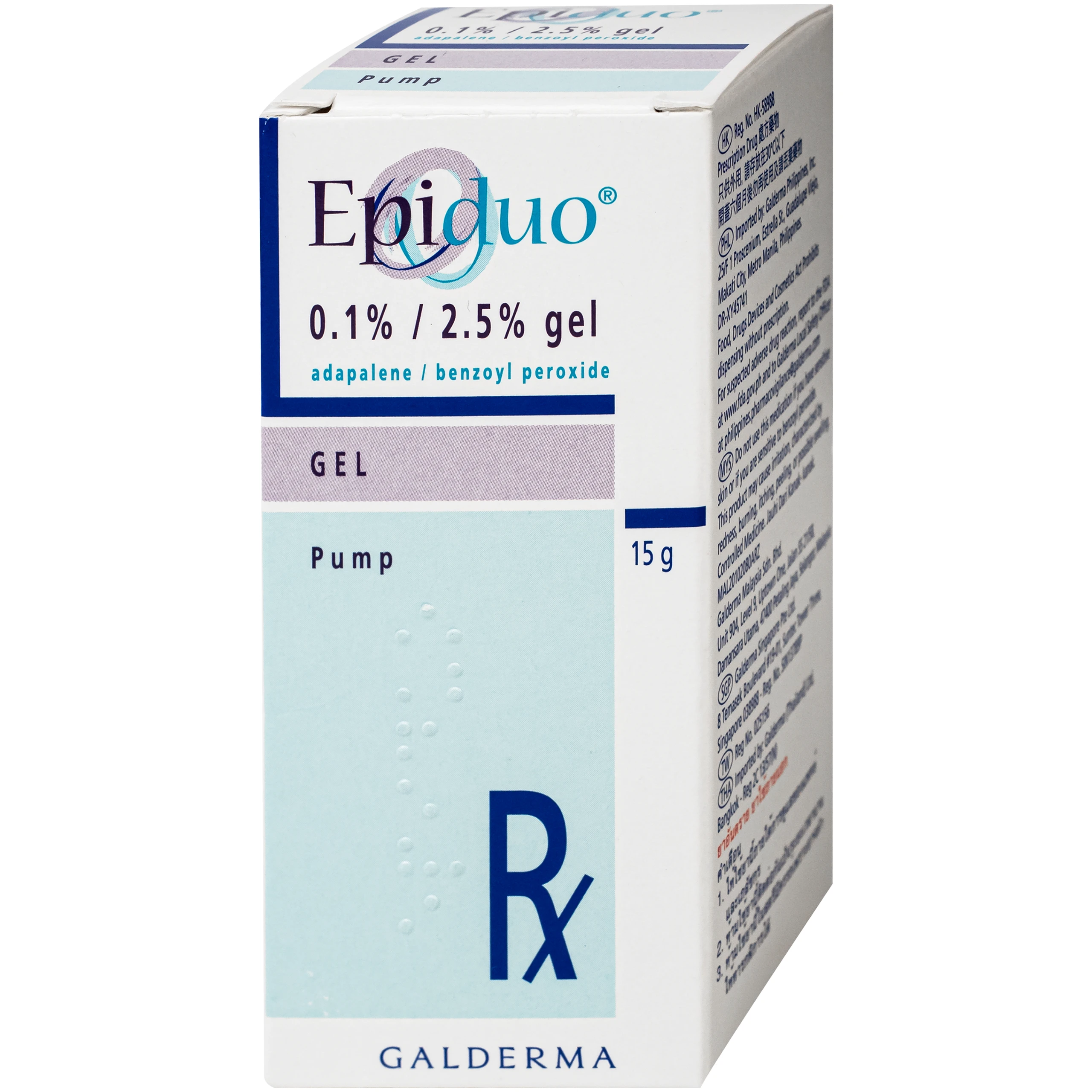 Gel Epiduo 0.1%/2.5% Galderma điều trị mụn trứng cá (15g) 2