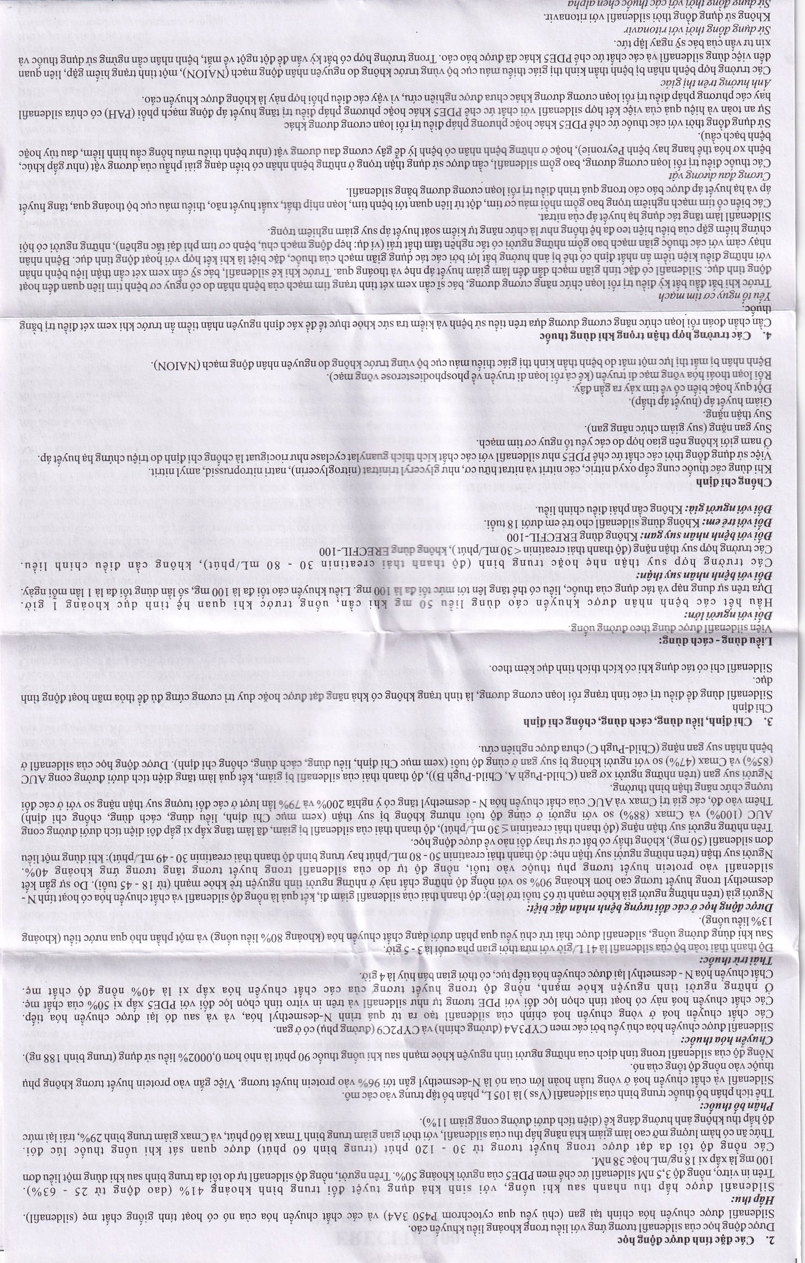 Thuốc Erecfil-100 Sildenafil Citrate điều trị rối loạn cương dương (1 vỉ x 4 viên)