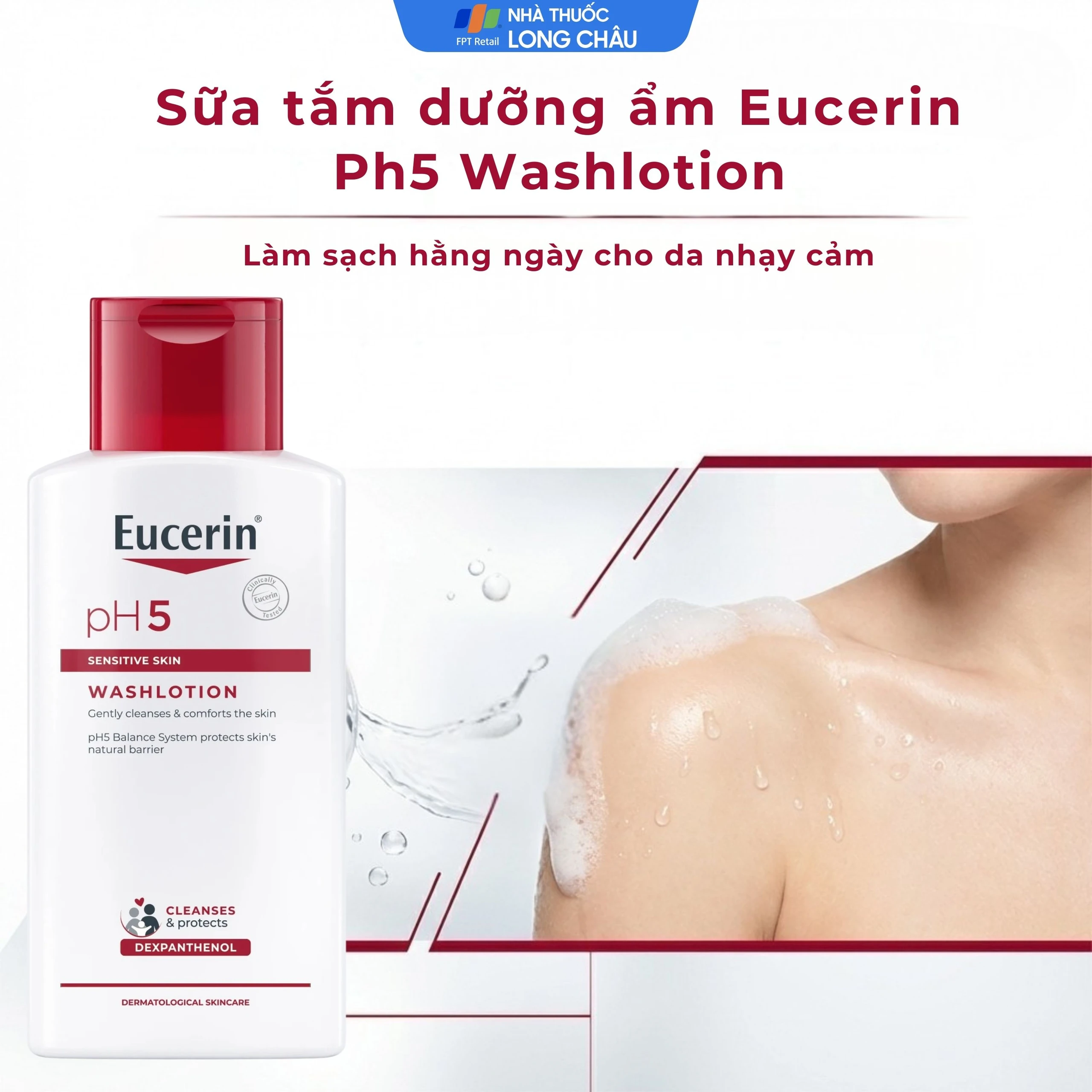 Sữa tắm dưỡng ẩm Eucerin Ph5 Washlotion 200ml