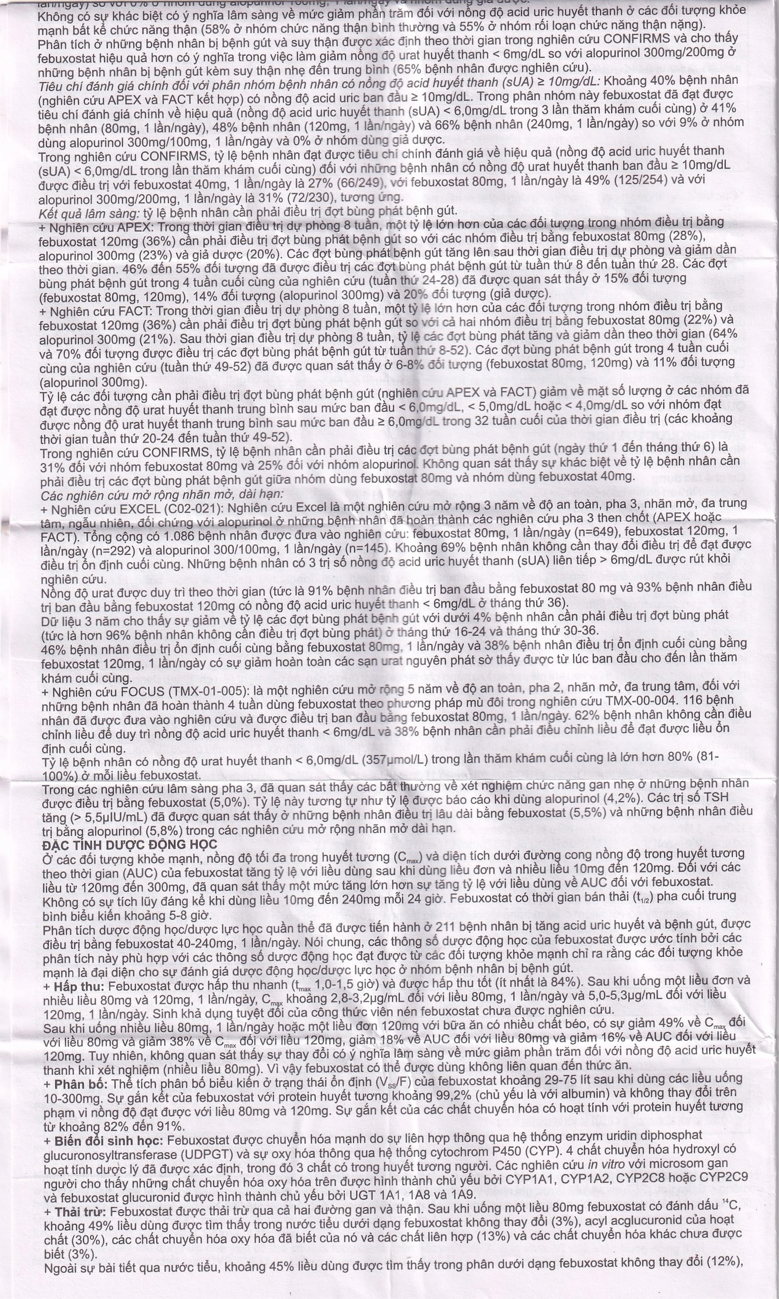 Thuốc Febuliv 80mg RV điều trị tăng acid uric huyết mạn tính (3 vỉ x 10 viên)