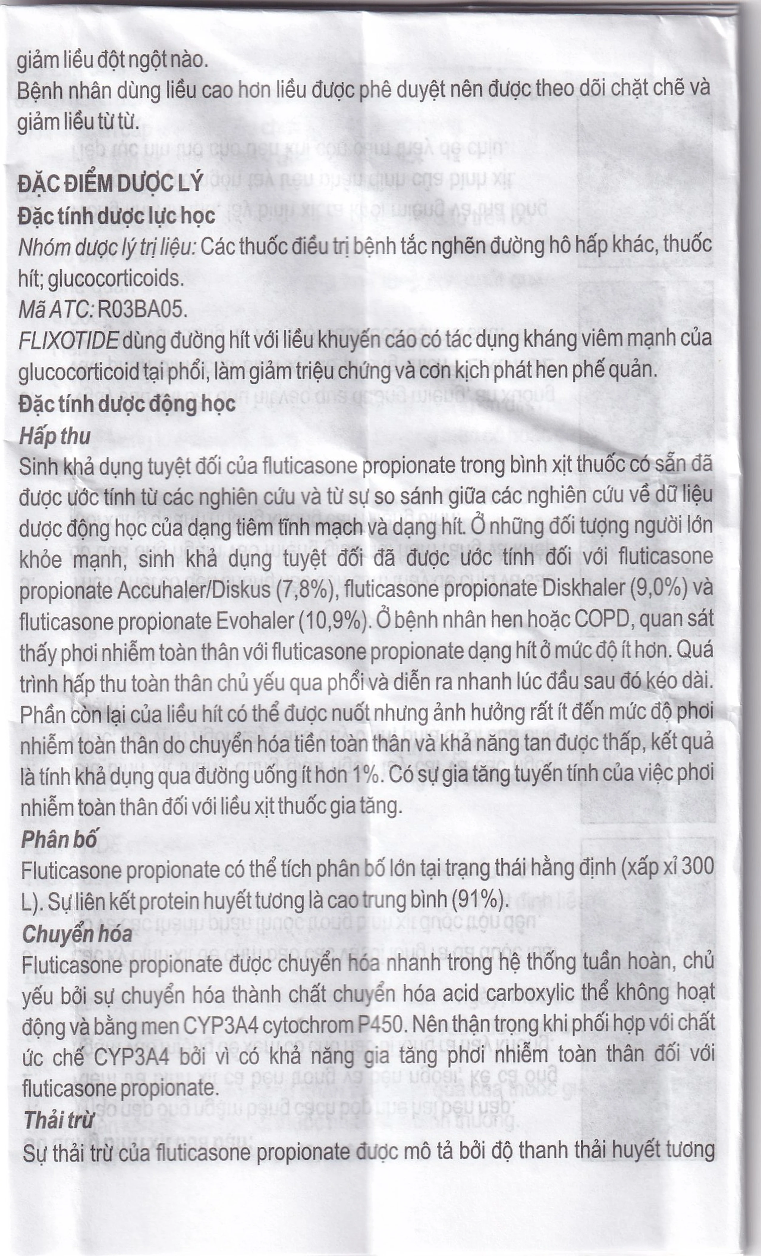 Khí dung Flixotide 125mcg GSK điều trị hen phế quản (120 liều)