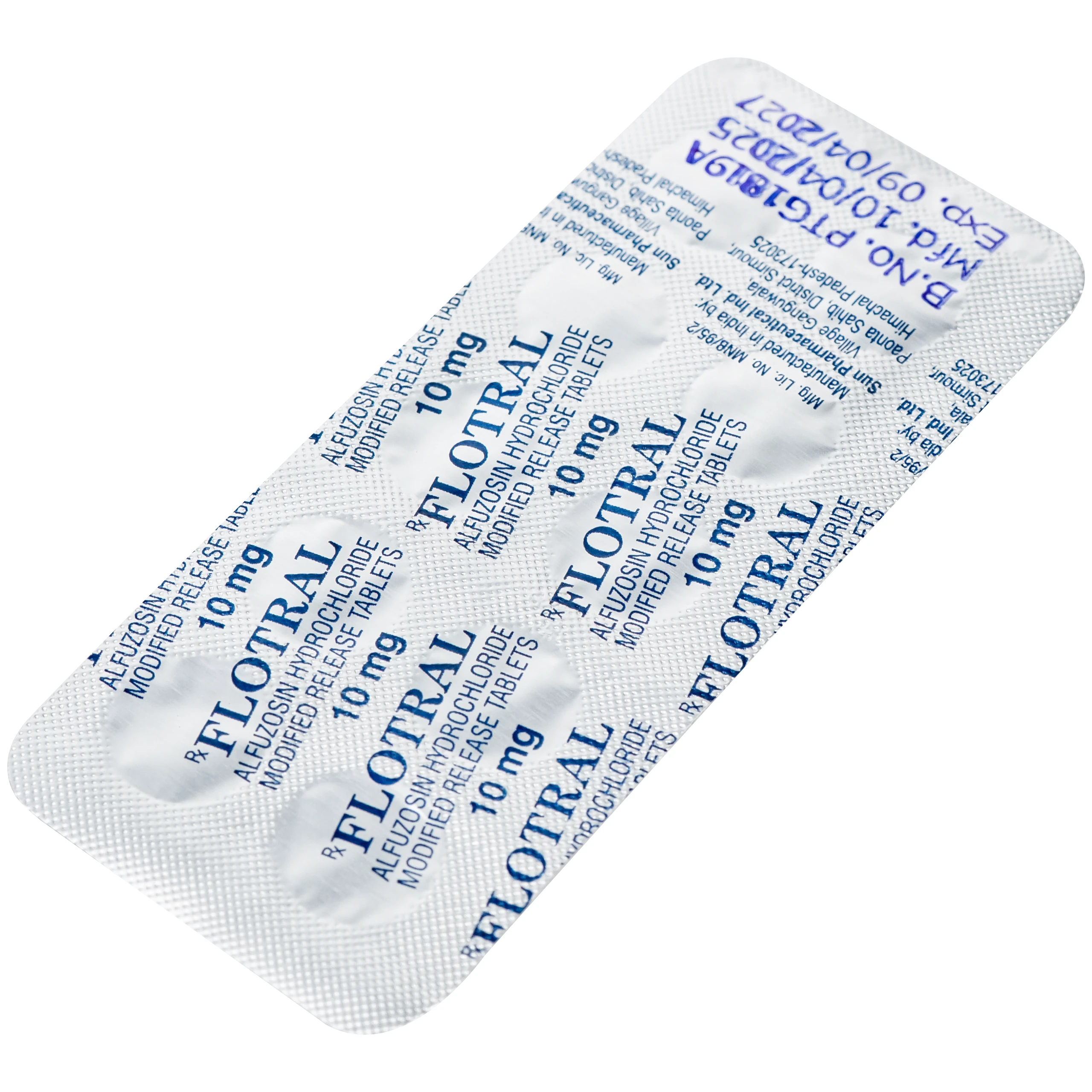 Thuốc Flotral Sun Pharma 10MG điều trị các dấu hiệu và triệu chứng của tăng sản lành tính tuyến tiền liệt (Bph) (1 Vỉ X 10 Viên)