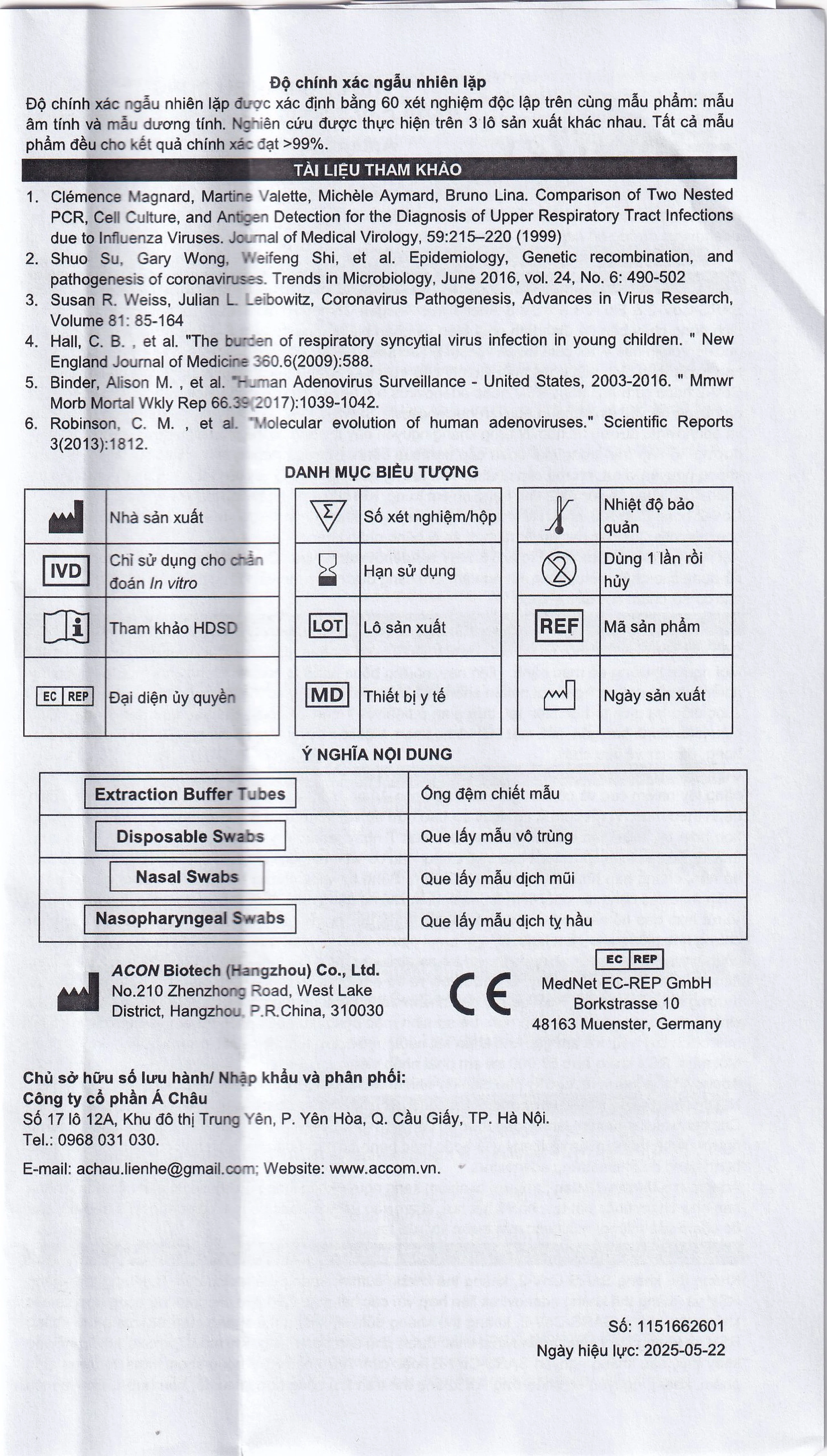Kit test cúm A/B, Covid, RSV, ADV Flowflex (20 kít)