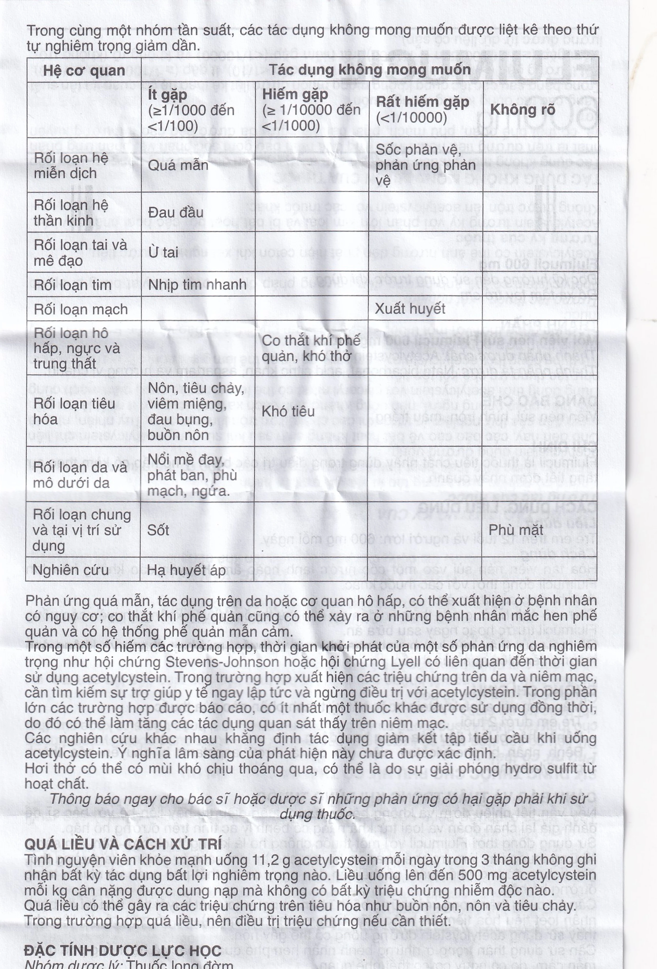 Thuốc Fluimucil 600mg Zambon điều trị bệnh hô hấp kèm tăng tiết đờm nhày (5 vỉ x 2 viên)