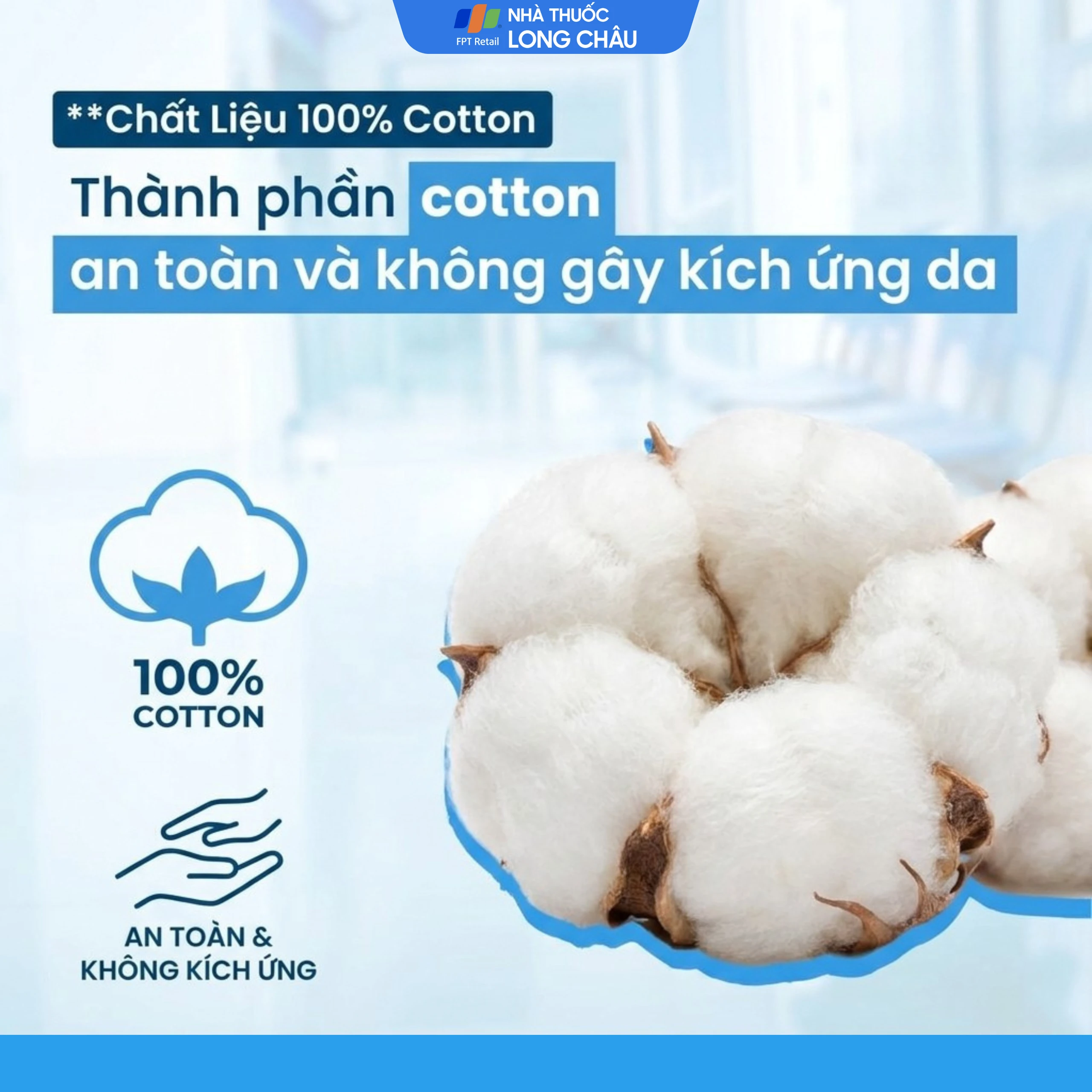 Gạc cầu đa khoa FI 30 x 1 lớp (10 miếng) dùng trong điều trị phẫu thuật, cầm máu, phá mủ, rửa vết thương 6