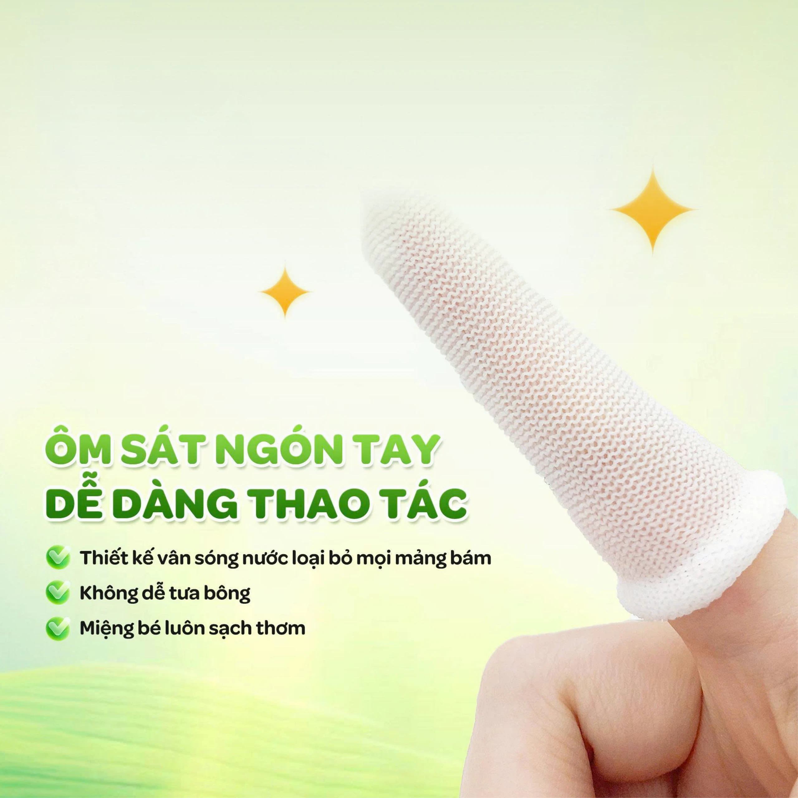 Gạc răng miệng Dr.Papie Starmed (30 gói) làm sạch và bảo vệ răng miệng cho bé