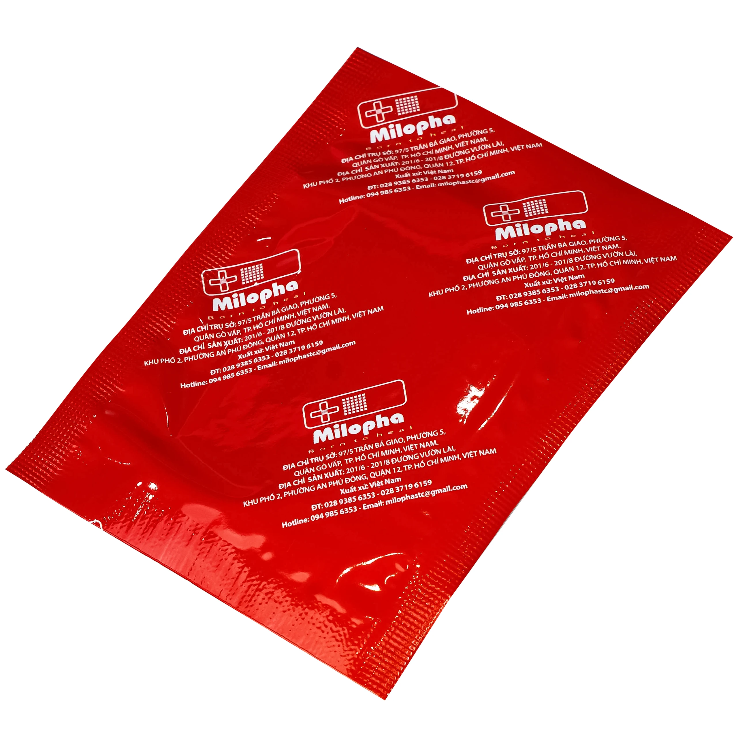Gạc tiệt trùng Vaseline Milovas (10 miếng) sơ cứu vết thương, thấm máu và dịch tiết 10