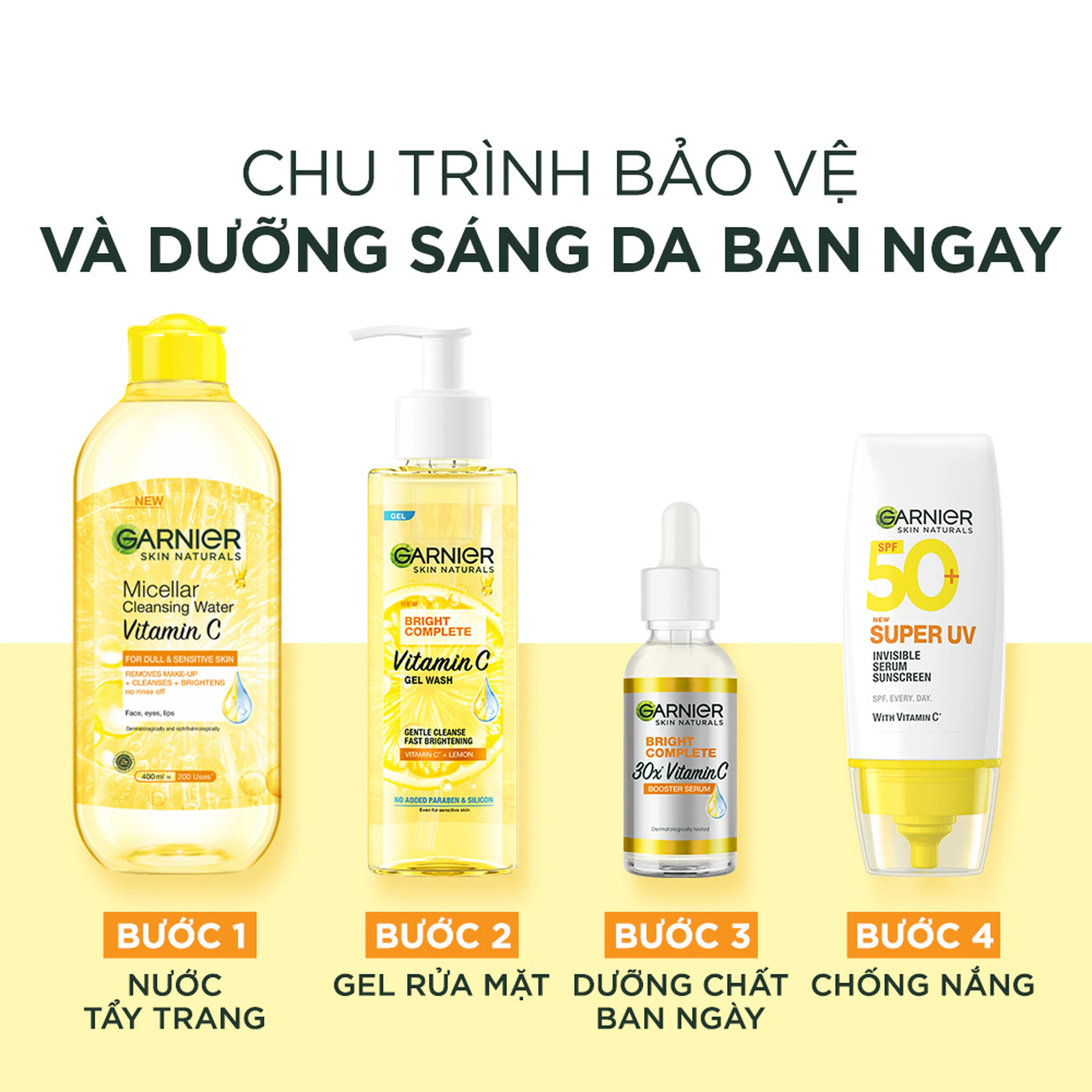 Tinh chất dưỡng sáng da, mờ thâm Garnier Skin Naturals Bright Complete 30x Vitamin C Booster Serum 30ml 6