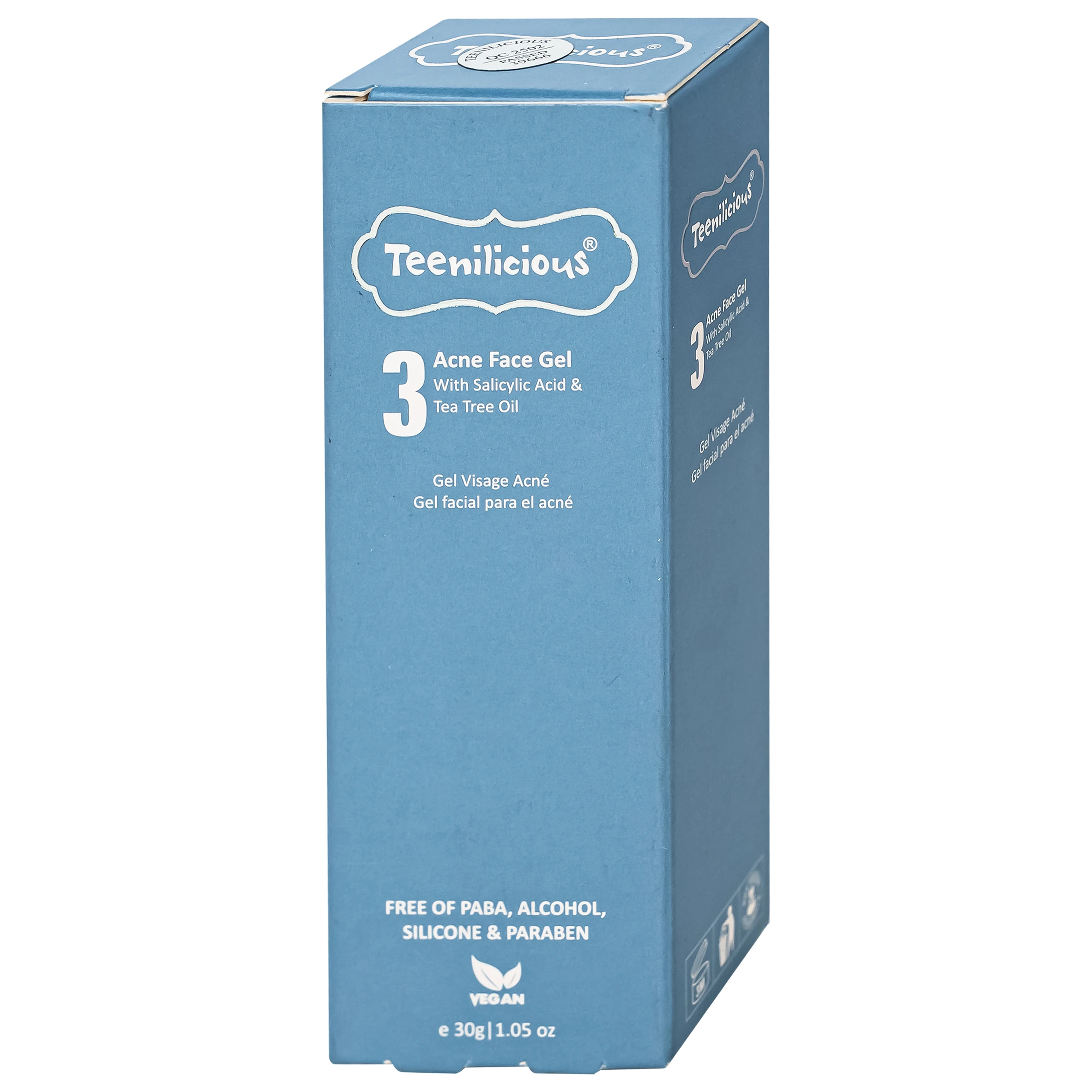 Gel bôi ngừa mụn đầu đen, đầu trắng Teenilicious Hộp 30g