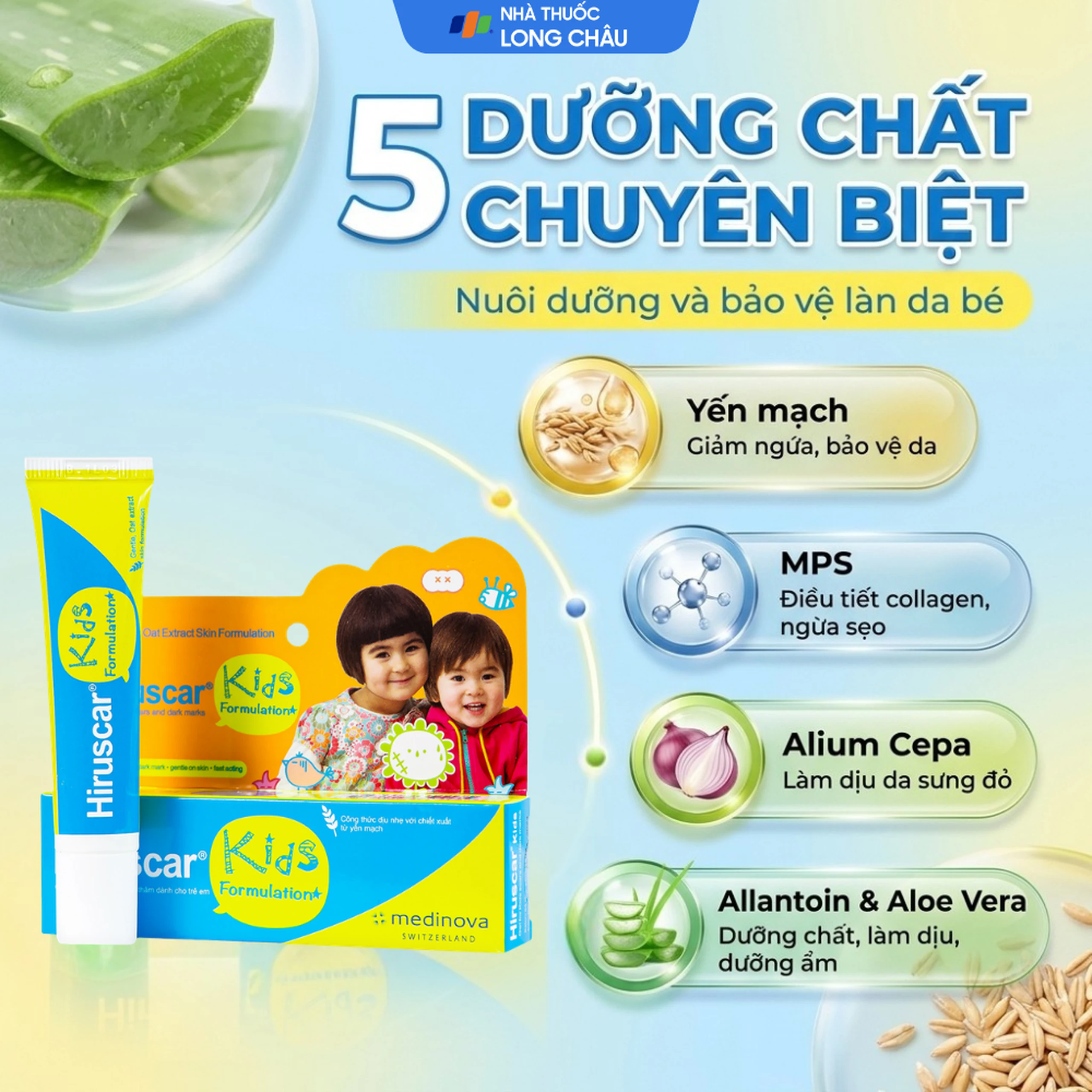 Gel bôi sẹo cho bé Hiruscar Kids Medinova (10g) 3