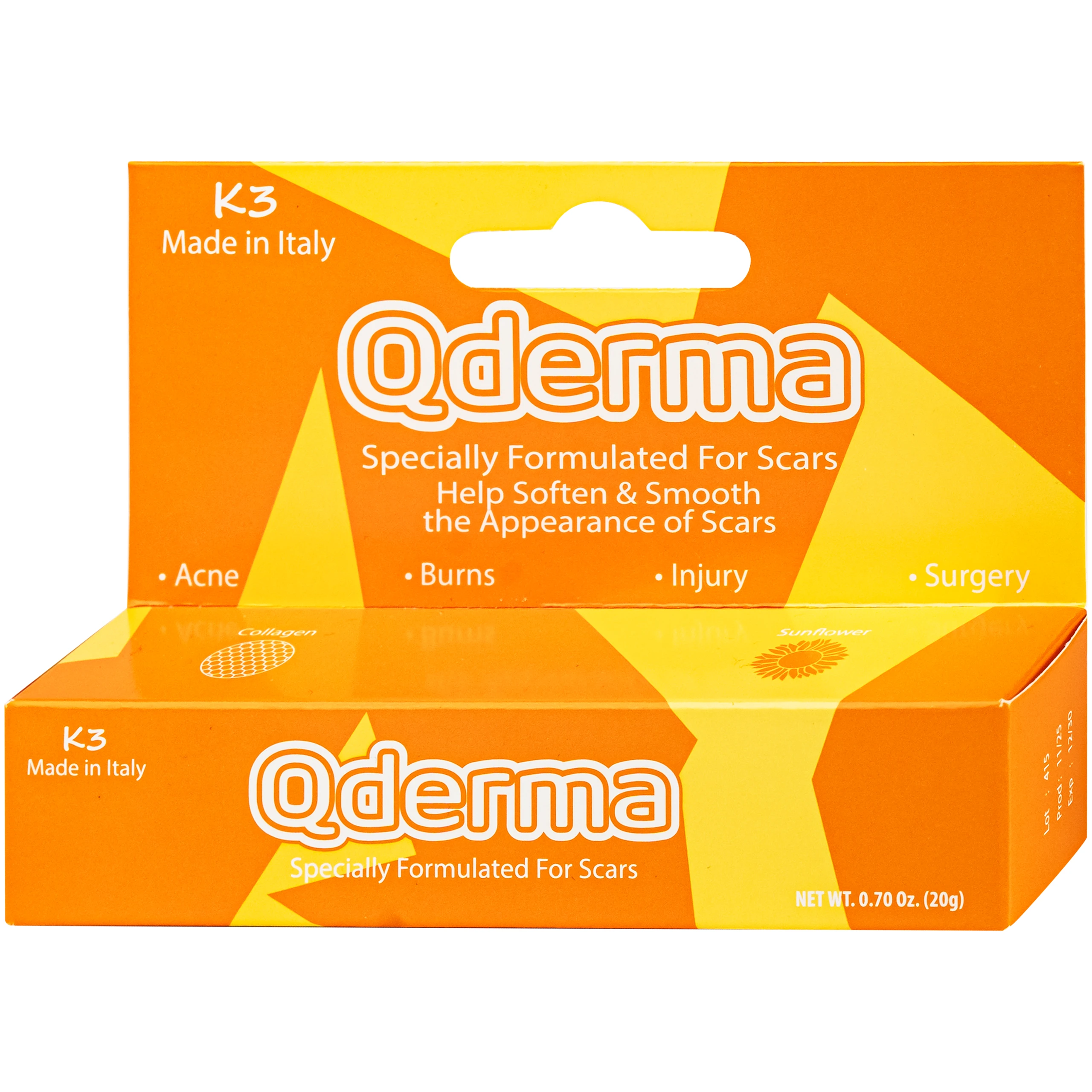 Gel phục hồi da Qderma giúp cải thiện tình trạng sẹo (20g) 2