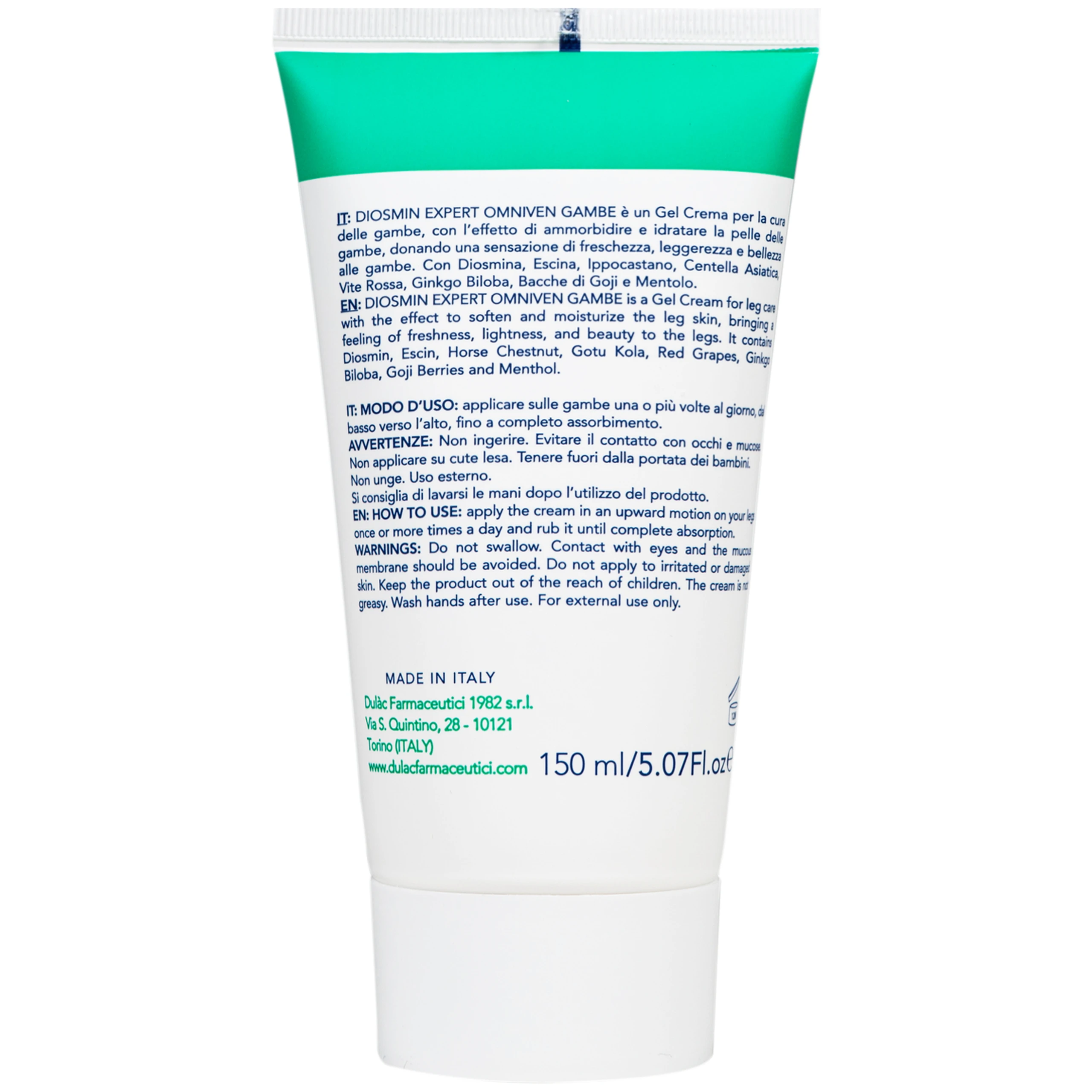 Gel bôi suy giãn tĩnh mạch chân Diosmin Expert Omniven Gambe (150ml) 6