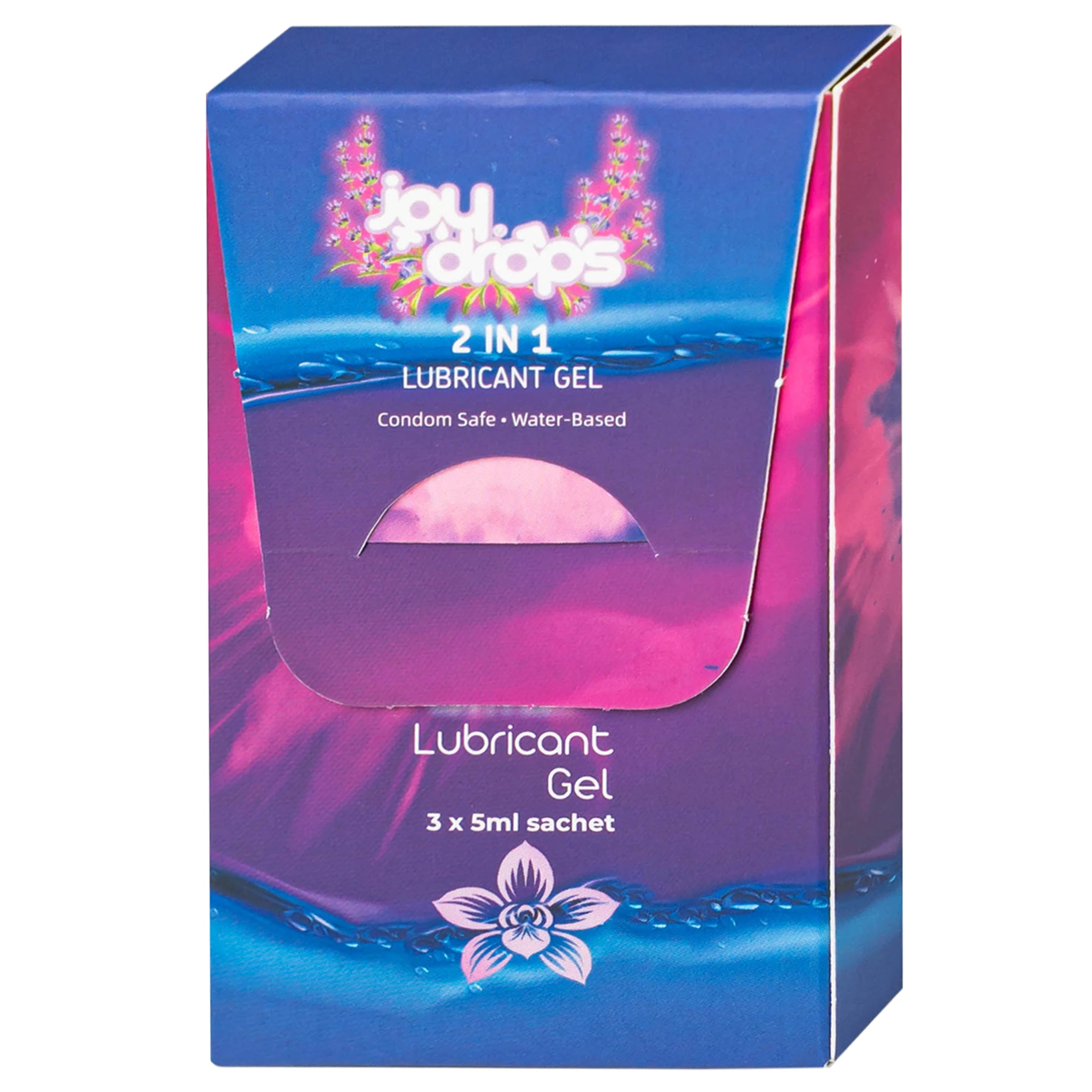 Gel Bôi Trơn Gốc Nước Joydrops 2In1 (3 gói x 5ml) Dùng Cho Quan Hệ Kết Hợp Massage Giảm Khô Rát, Bảo Vệ Niêm Mạc, Tạo Cảm Giác Mềm Mại 2