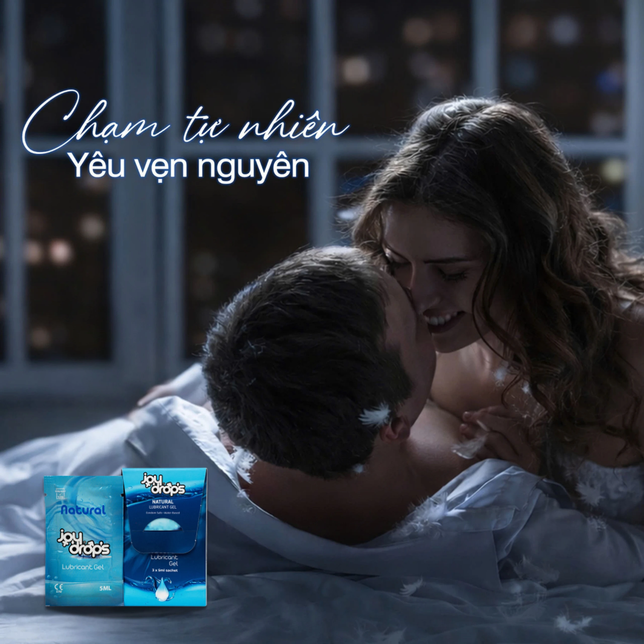 Gel Bôi Trơn Gốc Nước Joydrops Natural (3 gói x 5ml)Dùng Cho Quan Hệ, Giảm Khô Rát, Bảo Vệ Niêm Mạc, Tạo Cảm Giác Mềm Mại 2