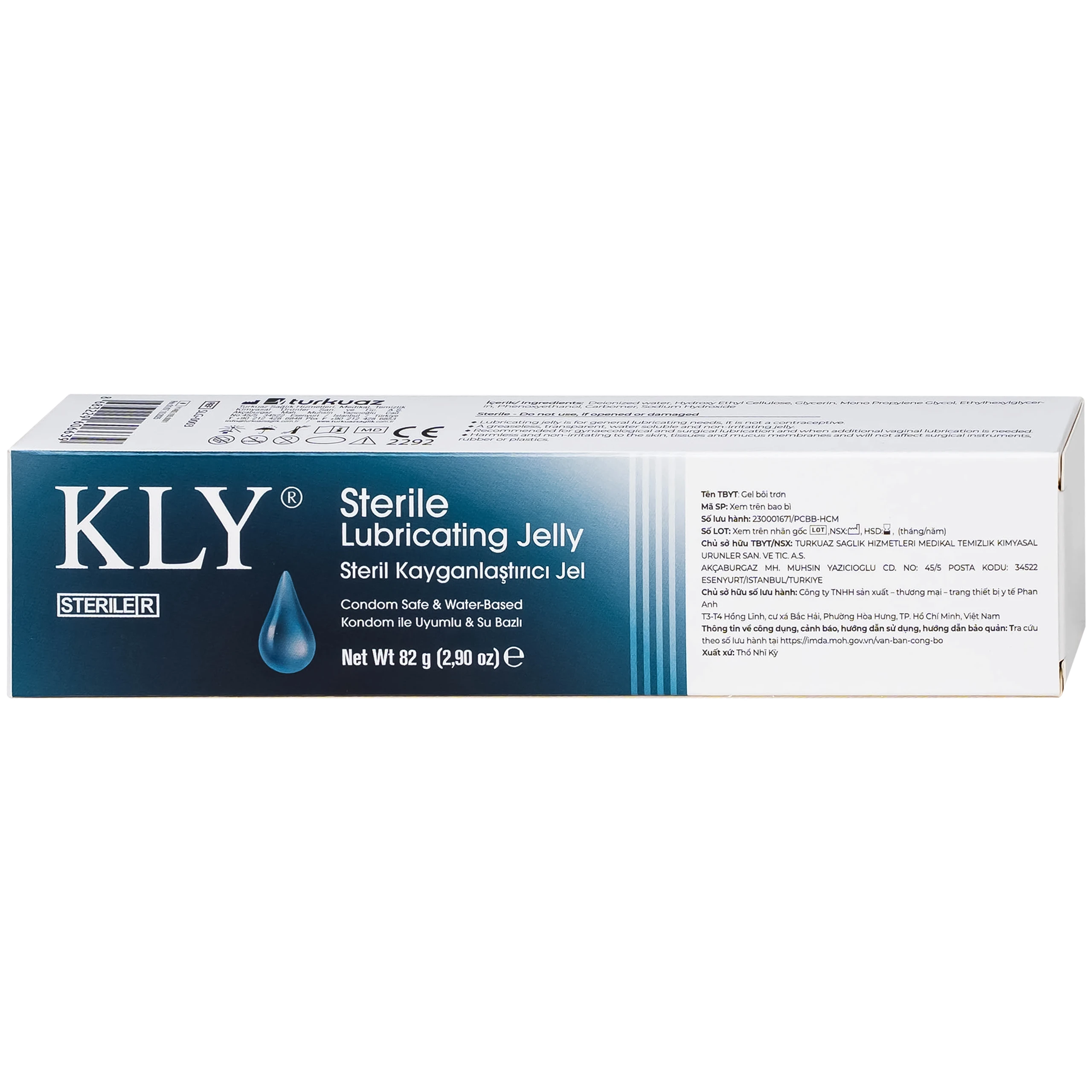 Gel bôi trơn KLY tiệt trùng 82g bổ sung lượng chất nhờn tự nhiên 9