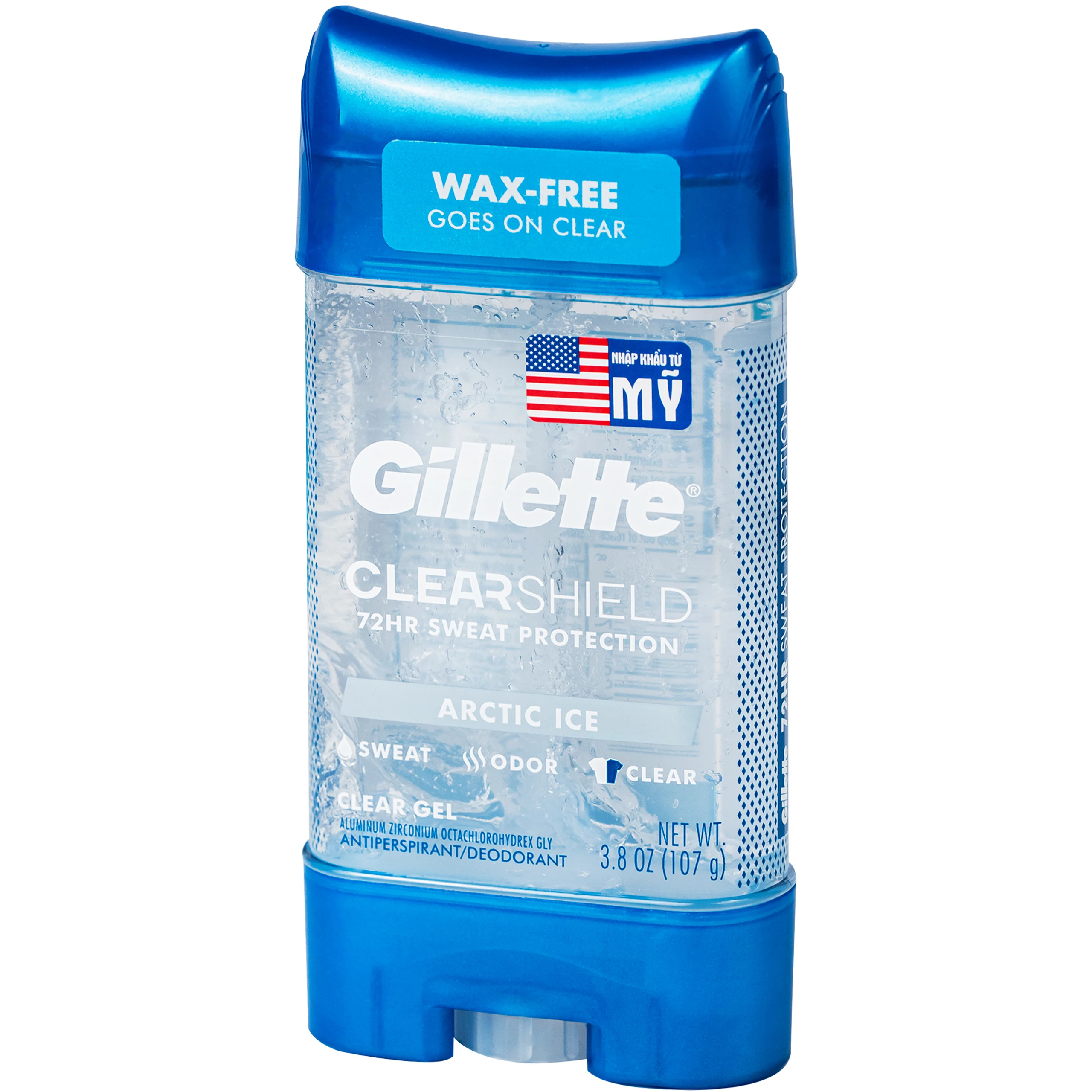 Gel khử mùi và giảm tiết mồ hôi Nam Gillette Arctic Ice hương băng cực mát lạnh  (107g) 3