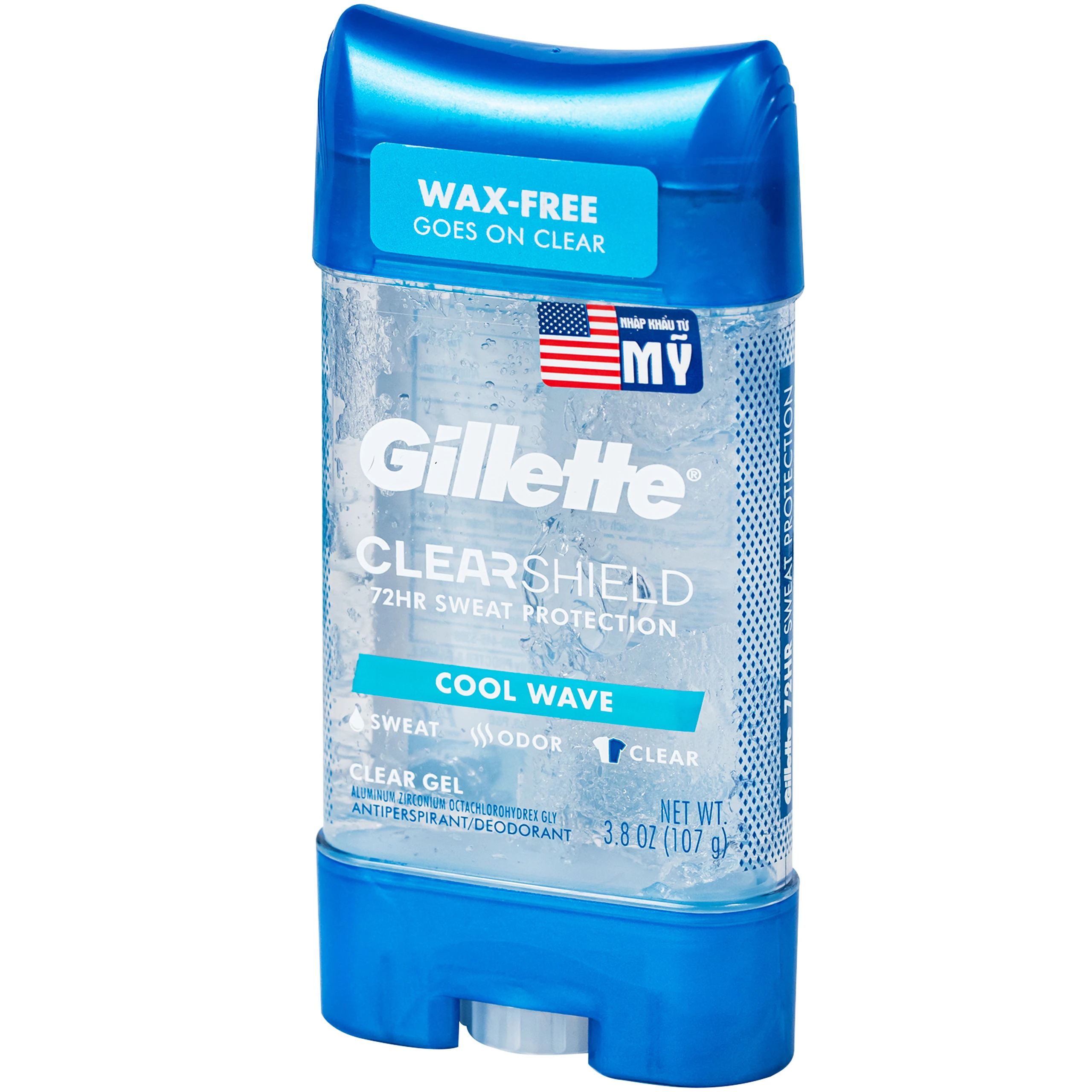 Gel khử mùi và giảm tiết mồ hôi nam Gillette Cool Wave hương sóng biển tươi mát (107g) 3