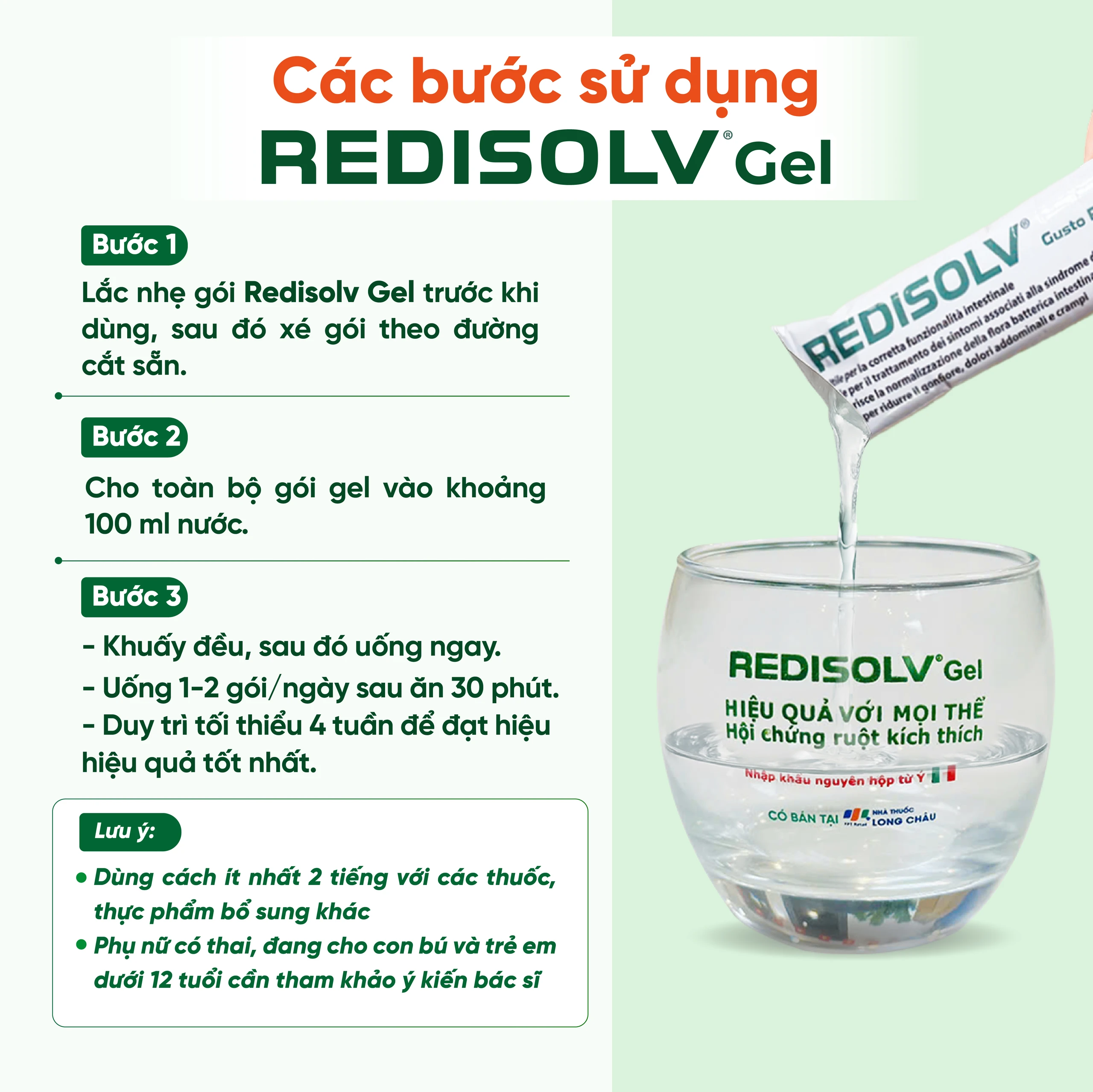 Gel Redisolv Aurora điều trị hội chứng ruột kích thích (IBS) (14 gói) giảm ngay triệu chứng tiêu chảy, đầy hơi, chướng bụng, rối loạn phân 5