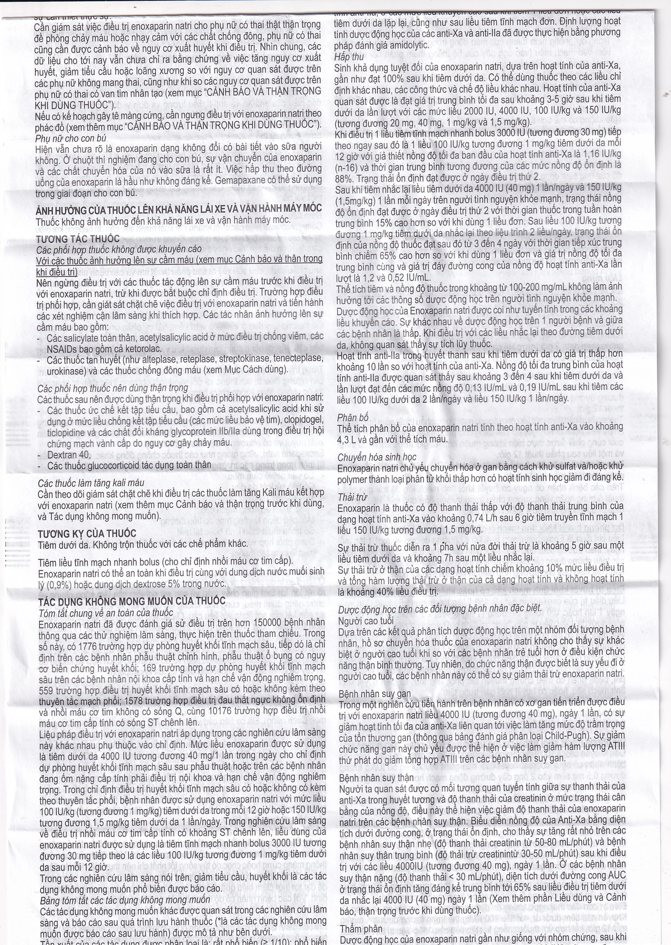 Thuốc tiêm Gemapaxane 4000/0.4ml Italfarmaco dự phòng huyết khối tĩnh mạch (6 bơm tiêm)