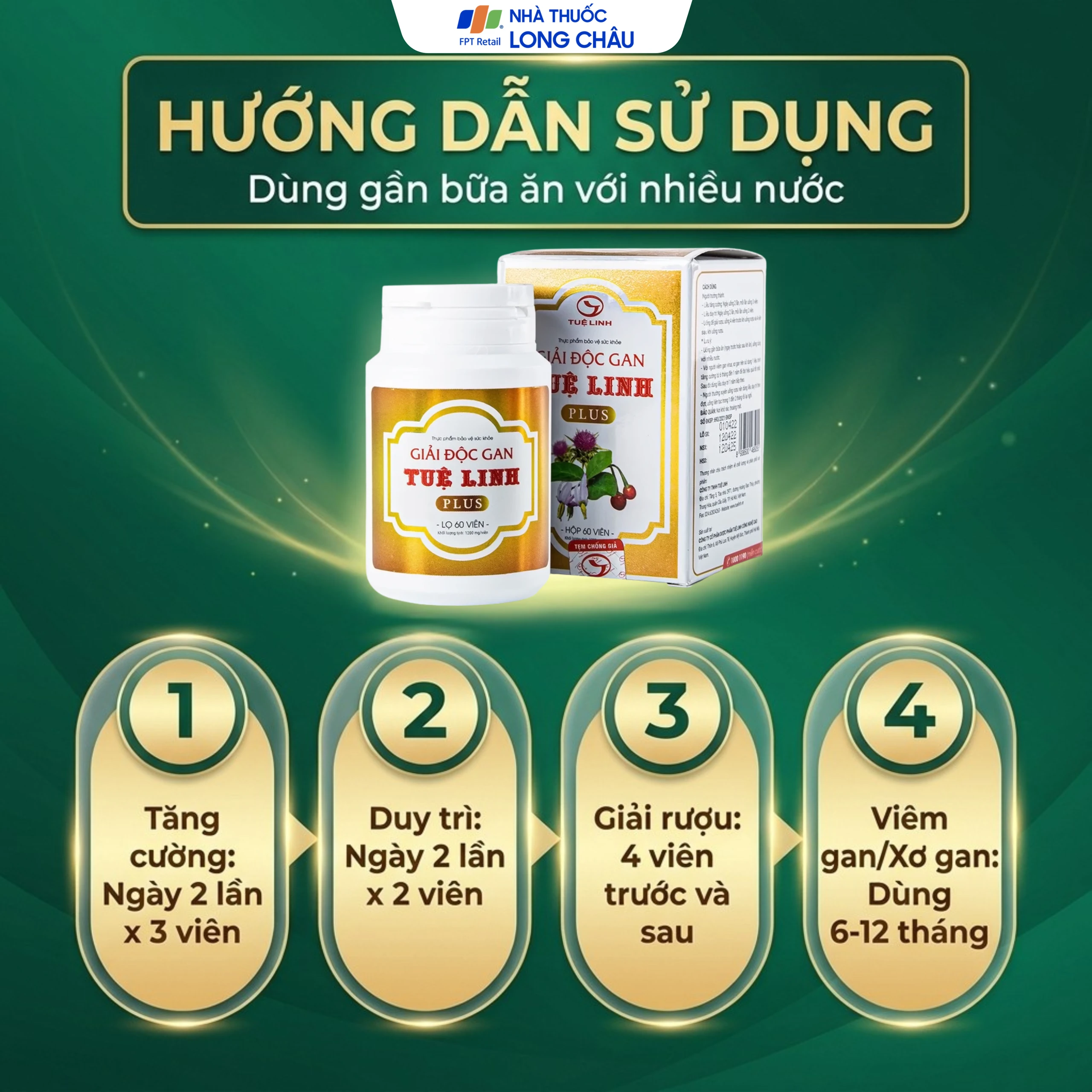 Viên Giải Độc Gan Tuệ Linh Plus (60 viên) 5