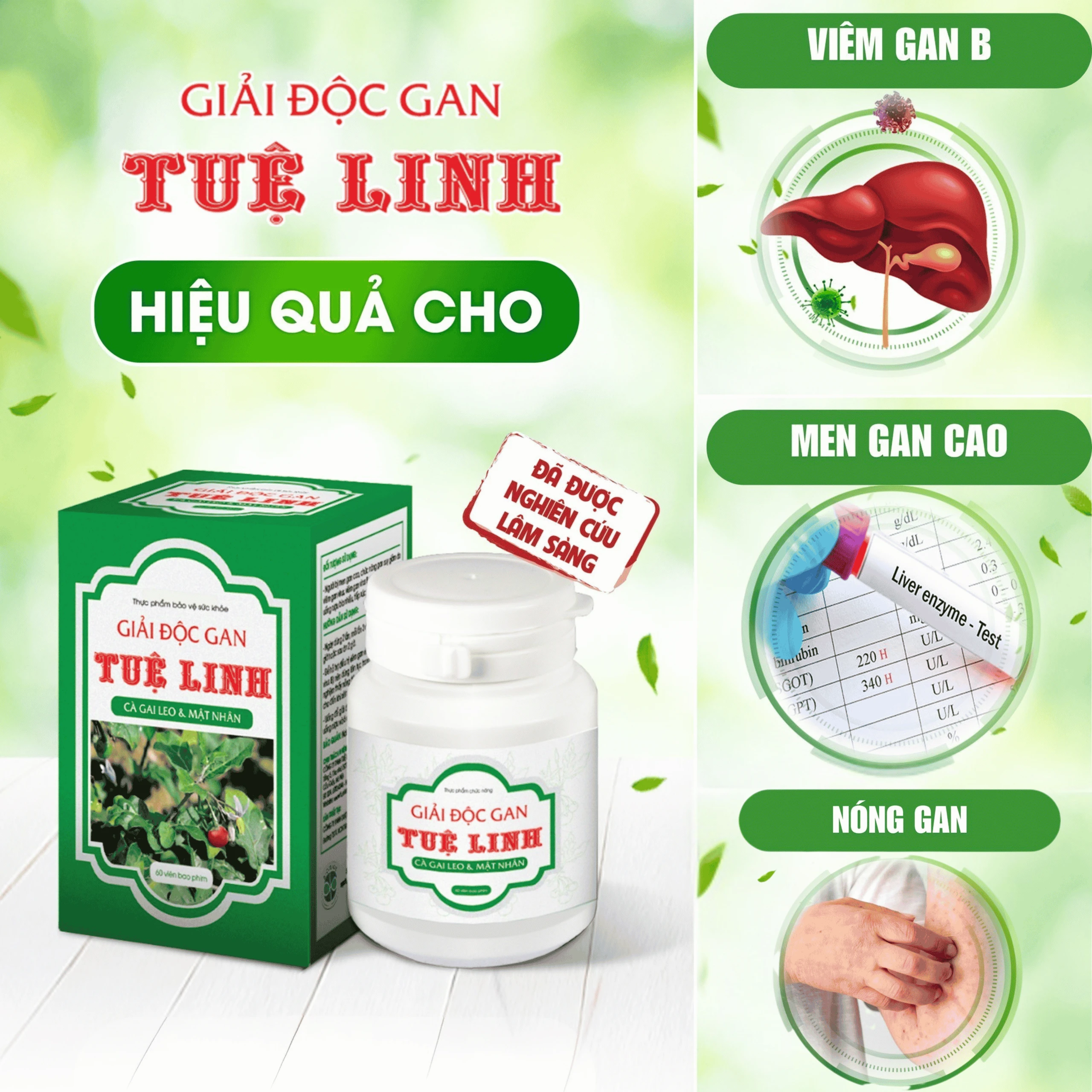 Viên uống Tuệ Linh hỗ trợ giải độc gan, bảo vệ gan (60 viên) 7
