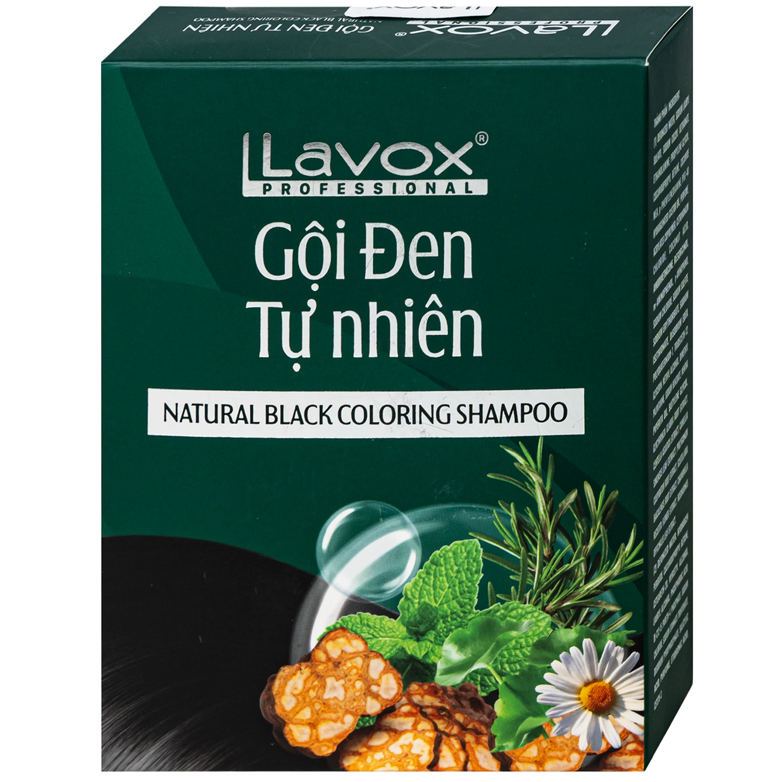 Gội phủ bạc đen tự nhiên Lavox (3 gói x 30ml) 2