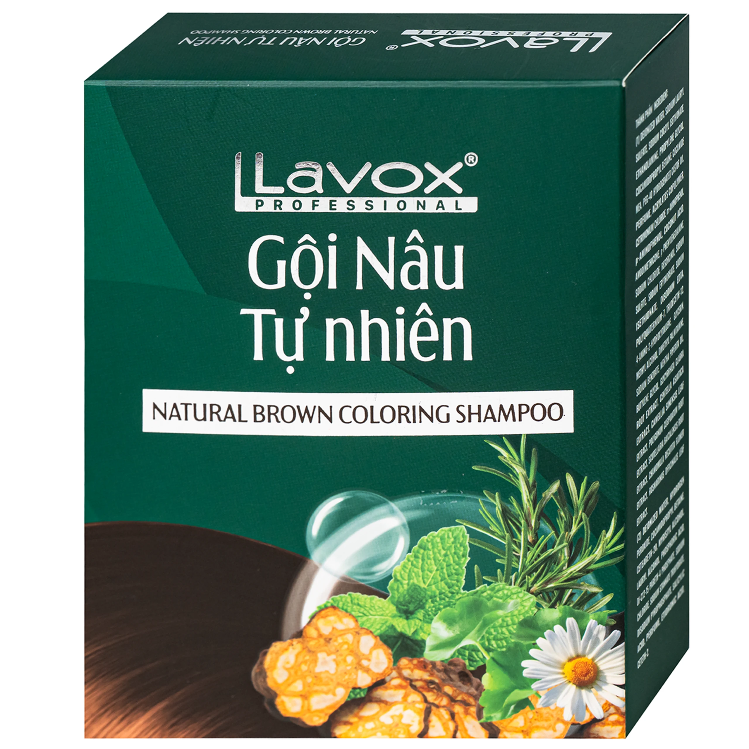 Gội phủ bạc nâu tự nhiên Lavox (3 gói x 30ml) 2