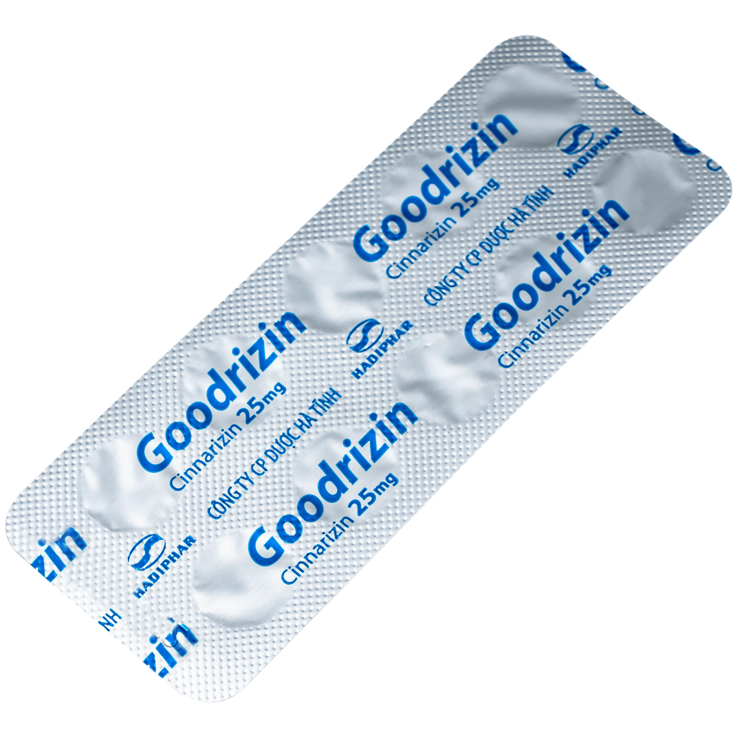 Thuốc Goodrizin 25mg Hadiphar điều trị bệnh mạch ngoại vi (10 vỉ x 10 viên) 7