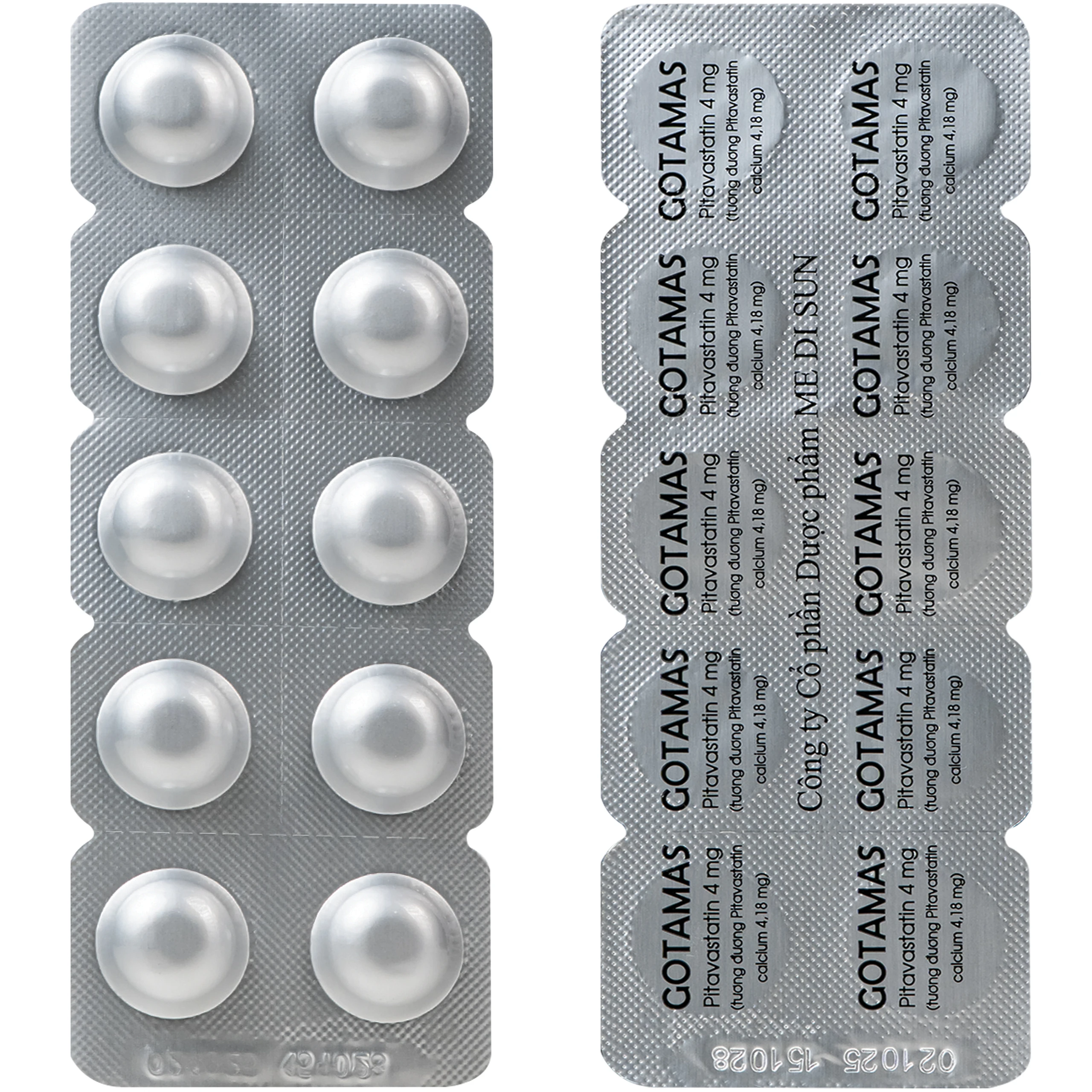 Thuốc Gotamas 4mg Medbolide được sử dụng điều trị rối loạn lipid máu và dự phòng biến cố tim mạch (3 vỉ x 10 viên) 5
