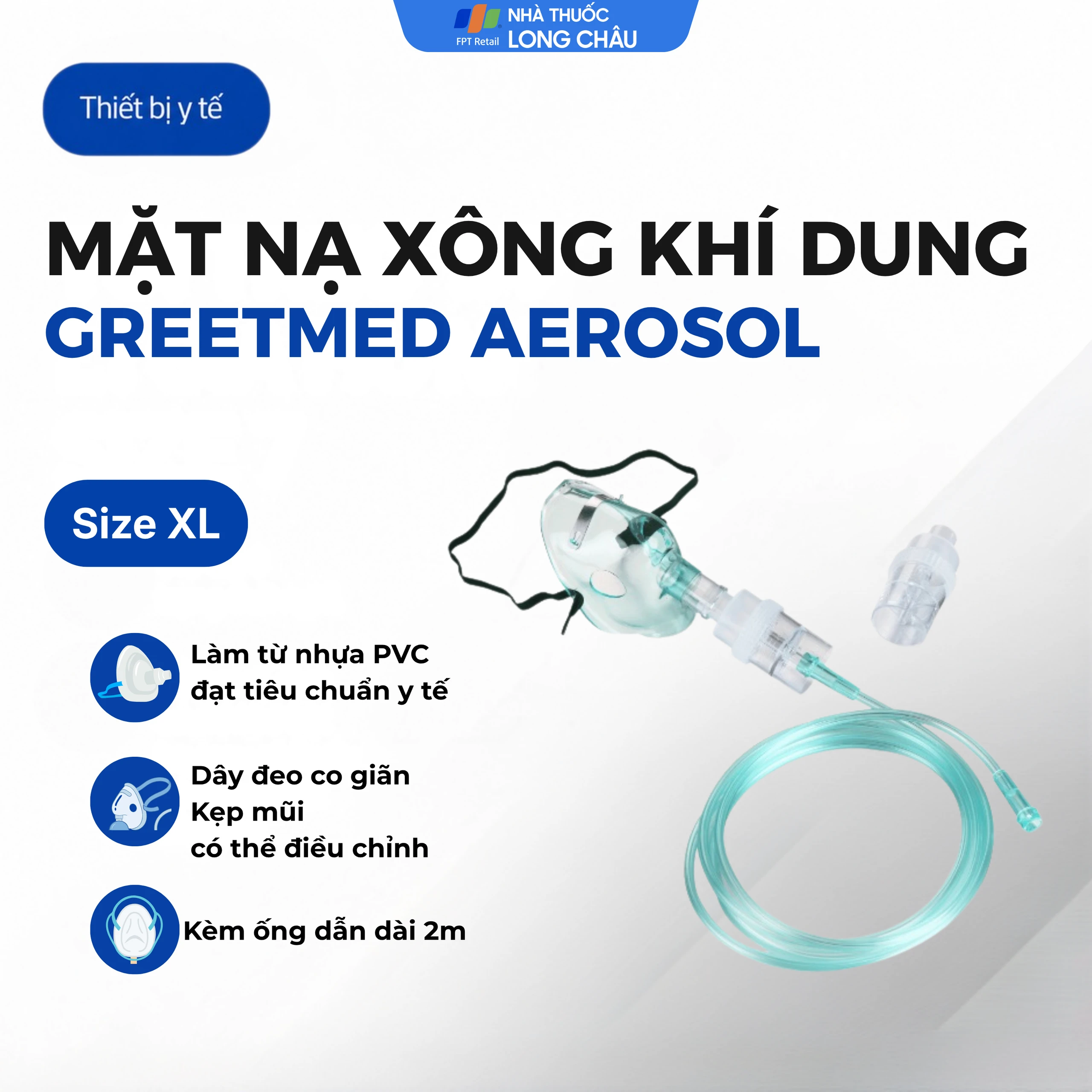 Mặt nạ xông khí dung Greetmed Aerosol size XL 3