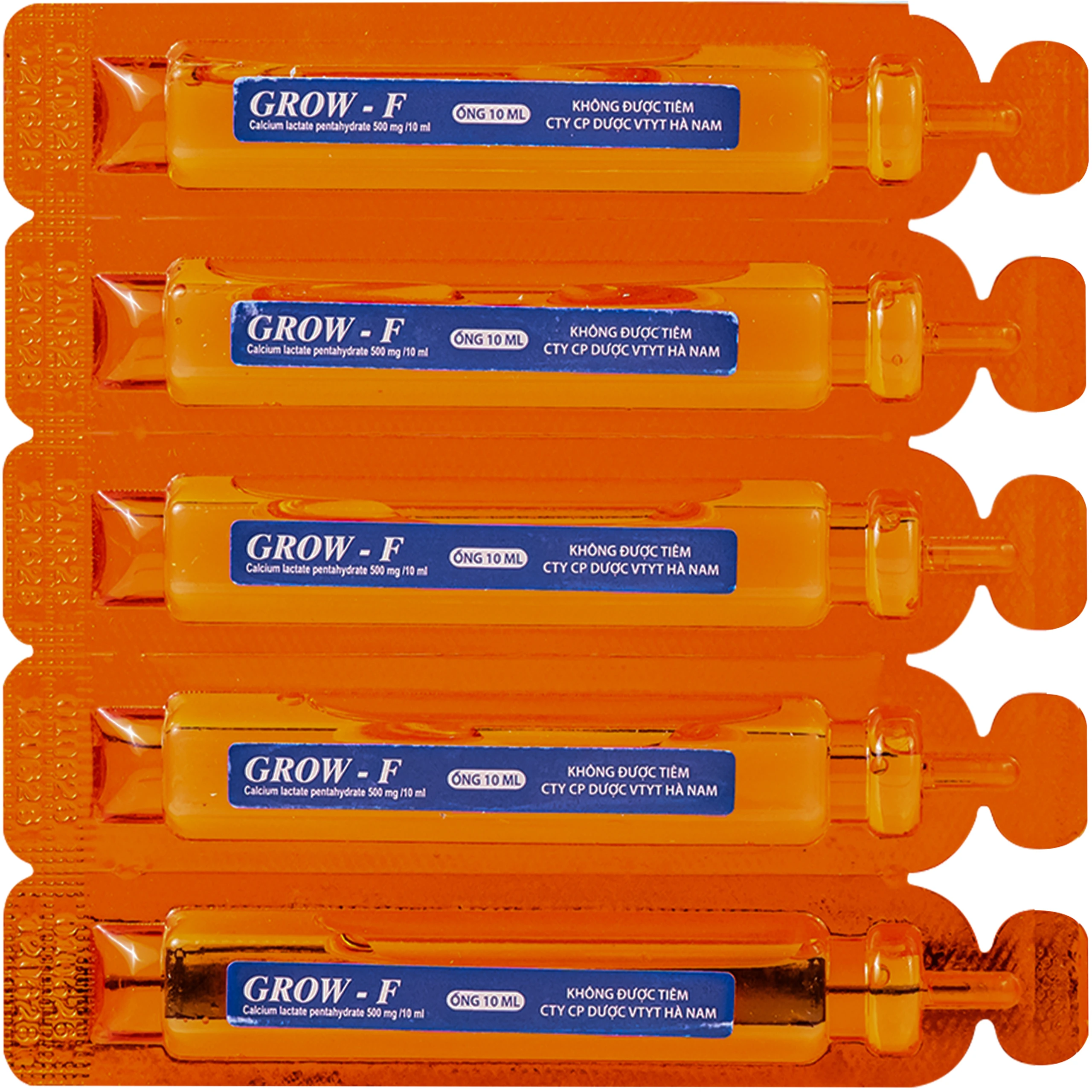 Dung dịch Grow - F Hanapharm điều trị tình trạng thiếu Calci (20 ống x 10ml) 4
