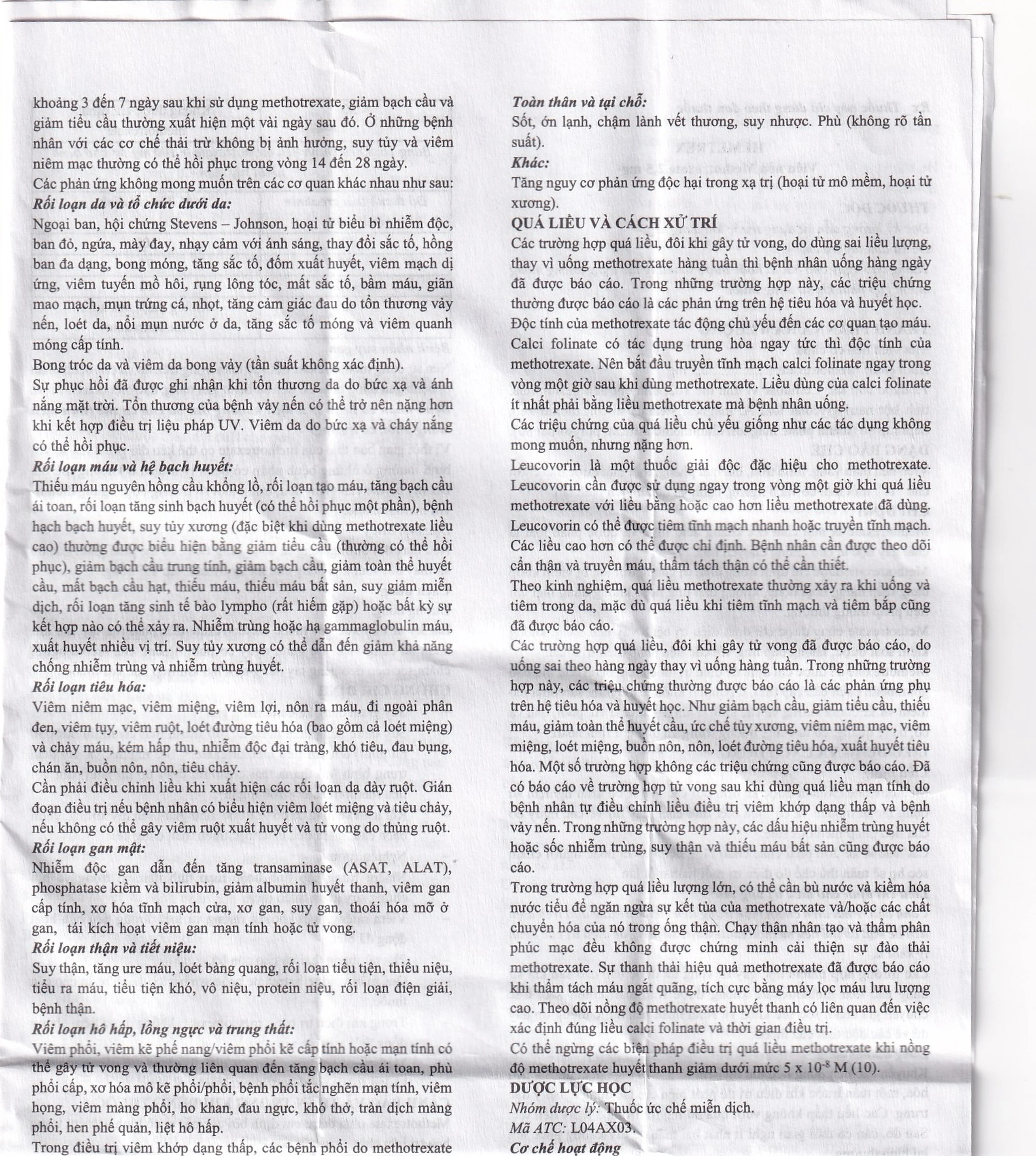 Thuốc Hemetrex 2,5mg Herabiopharm điều trị viêm khớp dạng thấp nặng (10 vỉ x 10 viên)