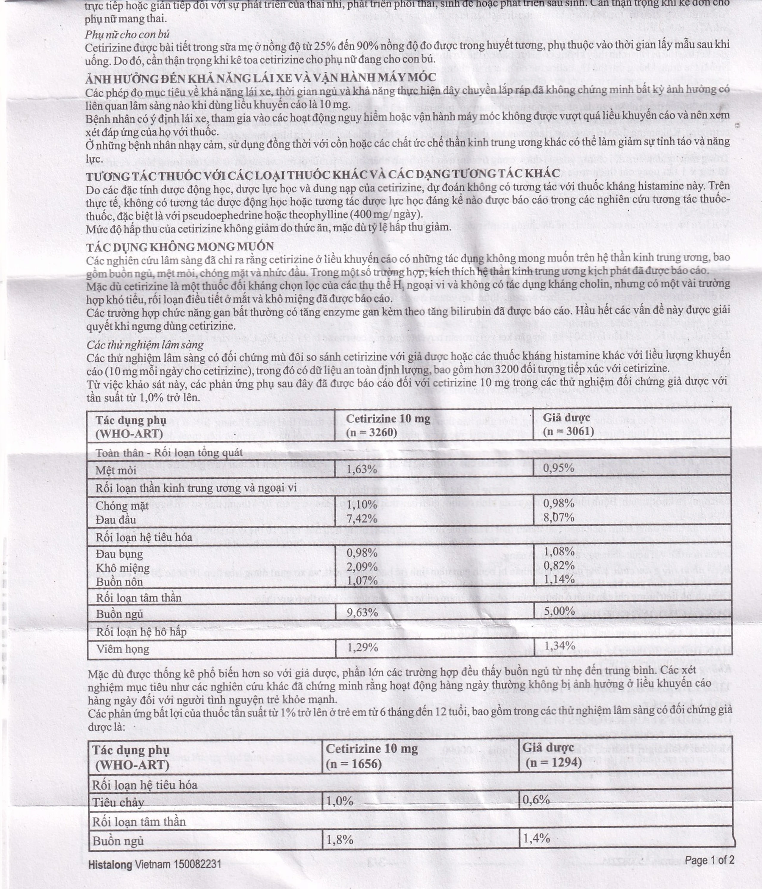 Thuốc Histalong 10mg Dr. Reddy điều trị viêm mũi theo mùa và viêm màng kết (2 vỉ x 10 viên)