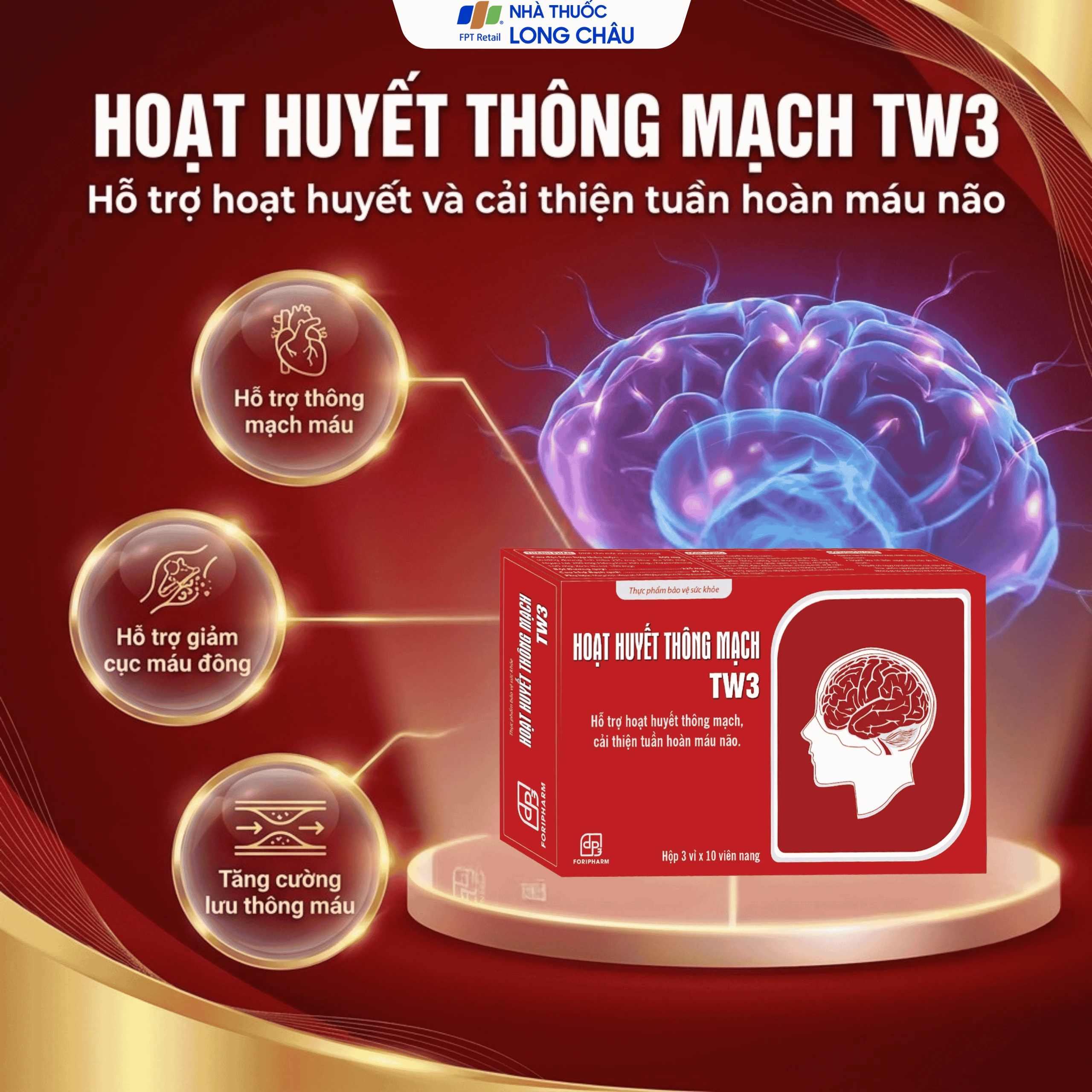 Viên Hoạt Huyết Thông Mạch TW3 (3 vỉ x 10 viên) 2