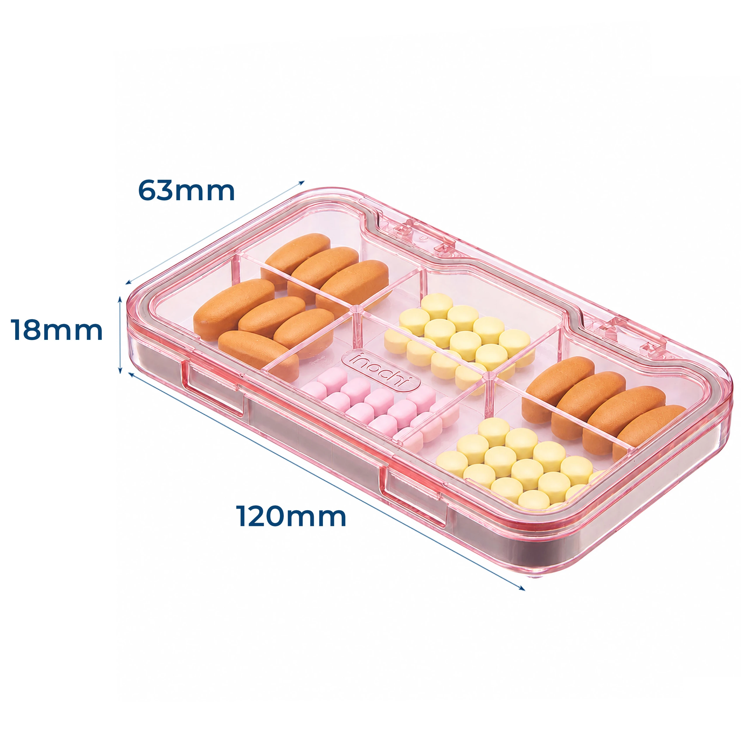 Hộp phân liều thuốc 6 Ngăn Inochi Okina 8