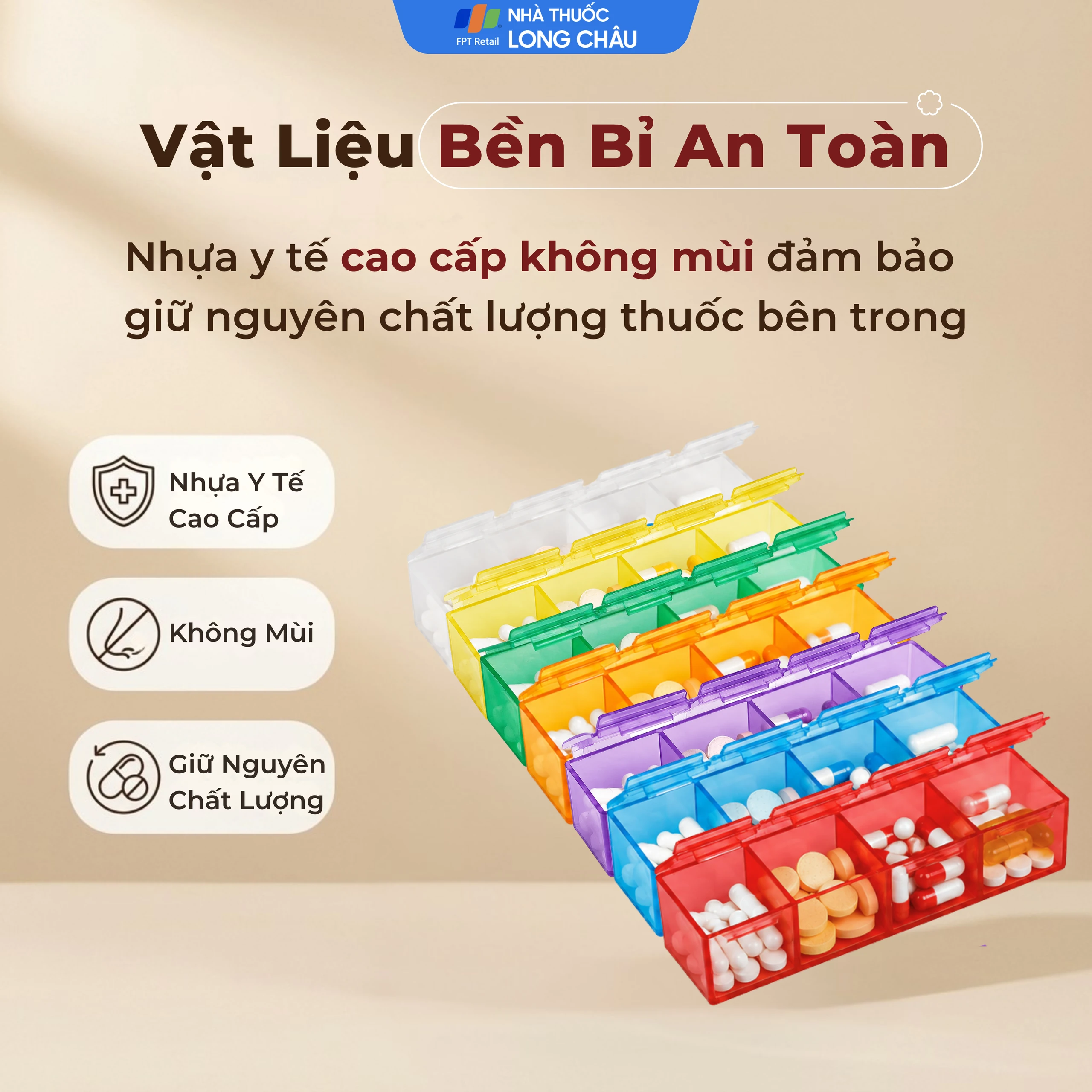 Hộp Phân Liều Thuốc Dùng Trong 1 Tuần (28 Ngăn) PT Medical 5