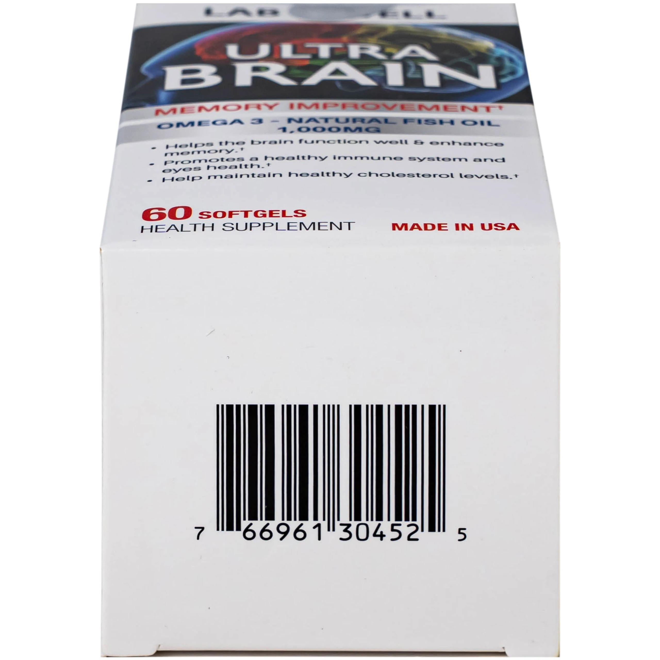 Viên uống bổ não, tốt cho mắt và tim mạch Ultra Brain Lab Well (60 viên) 7