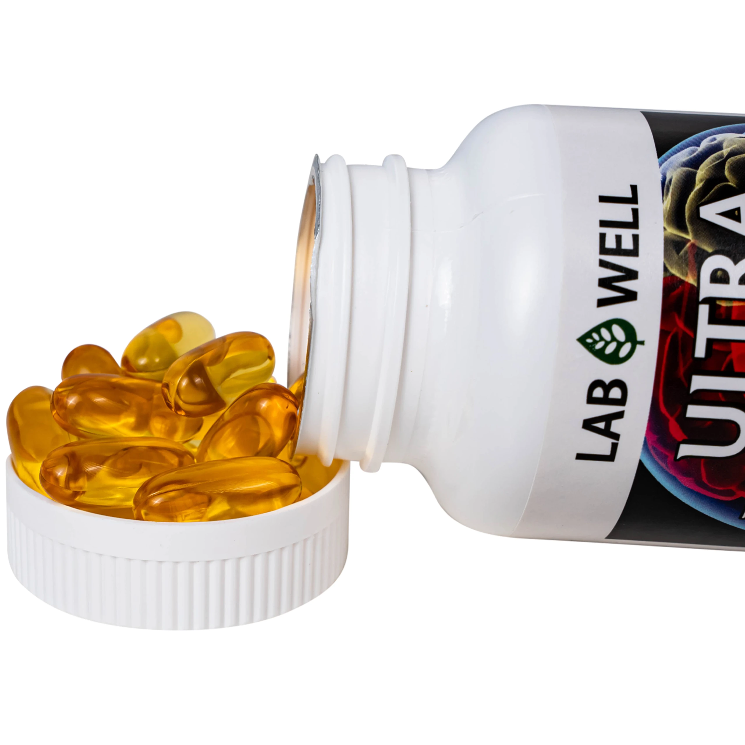 Viên uống bổ não, tốt cho mắt và tim mạch Ultra Brain Lab Well (60 viên) 2