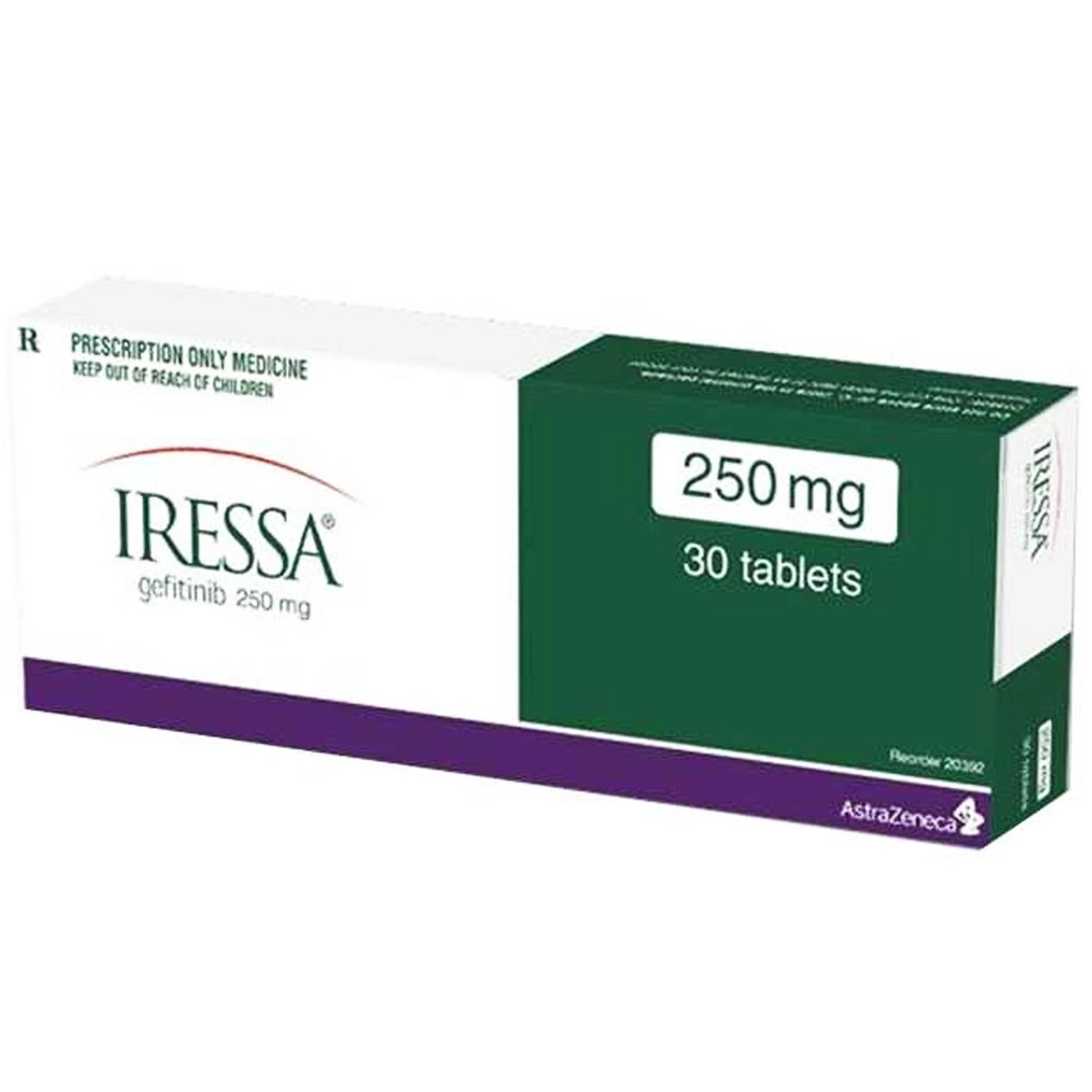 Thuốc Iressa 250mg AstraZeneca hỗ trợ điều trị ung thư phổi (3 vỉ x 10 viên)