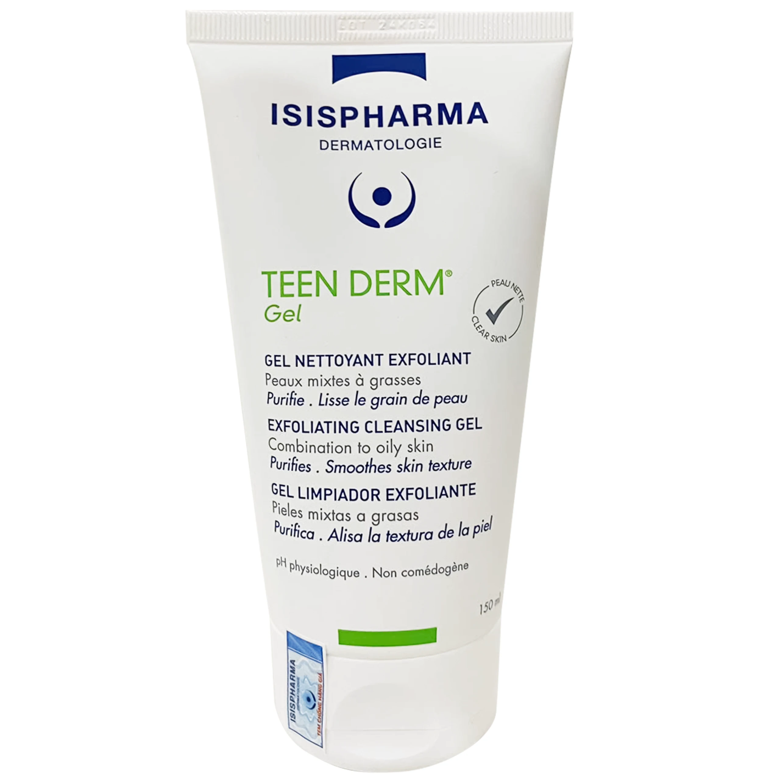 Gel rửa mặt Isis Teen Derm giảm nhờn và ngăn ngừa mụn (150ml)