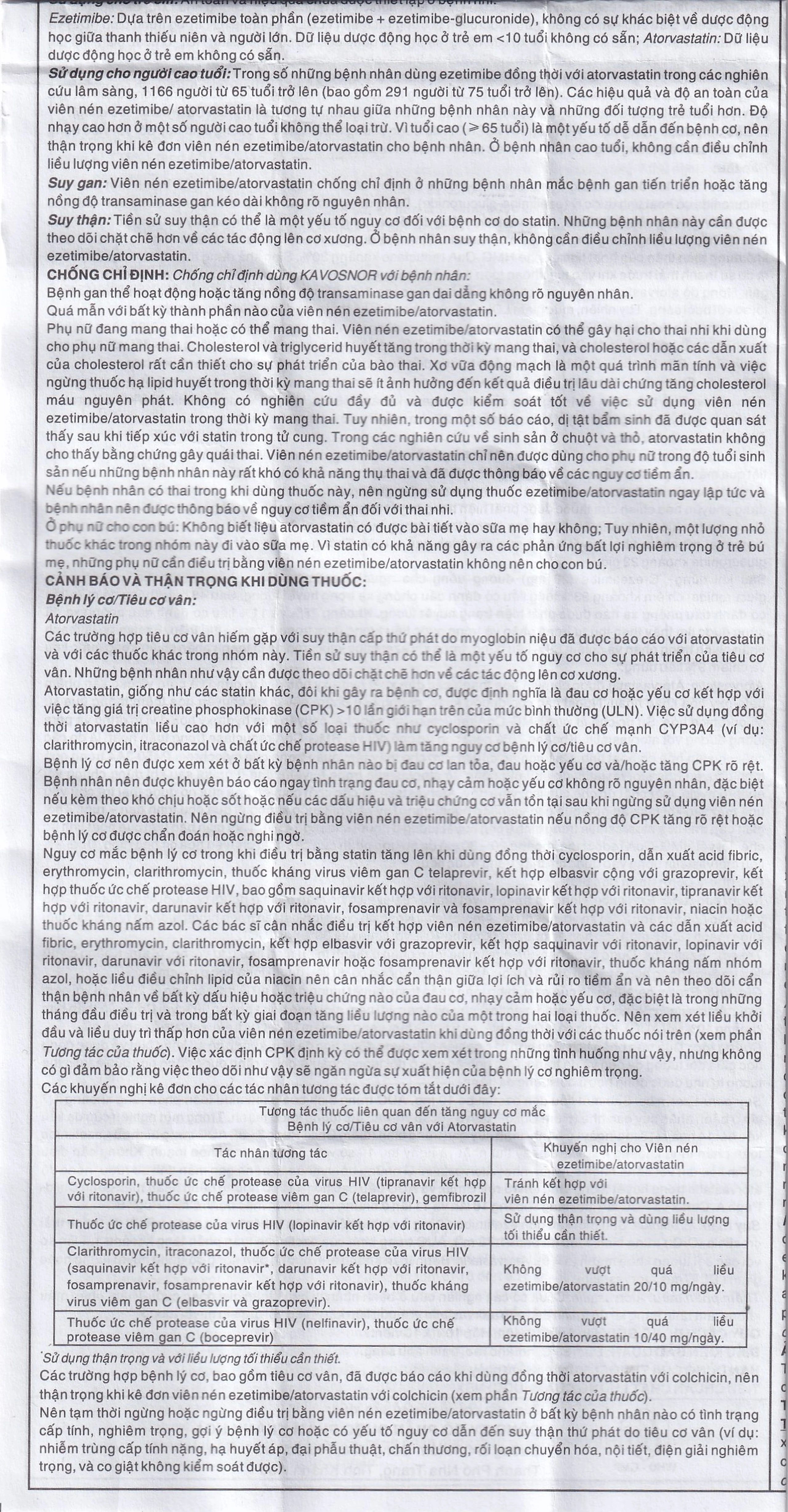 Thuốc Kavosnor điều trị tăng cholesterol toàn phần (10 vỉ 10 viên)