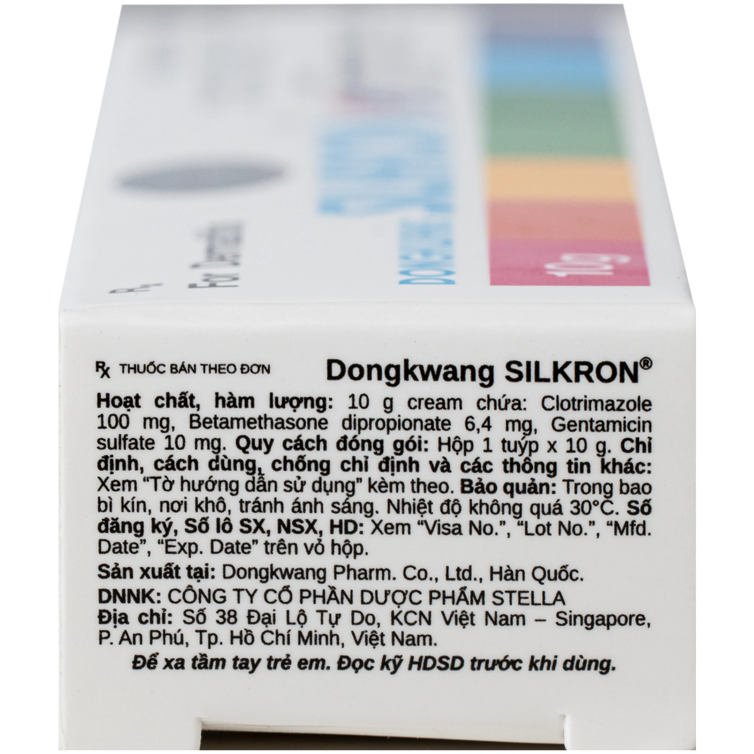 Kem bôi da SILKRON Dongkwang điều trị nhiễm khuẩn, nhiễm nấm (10g) 6