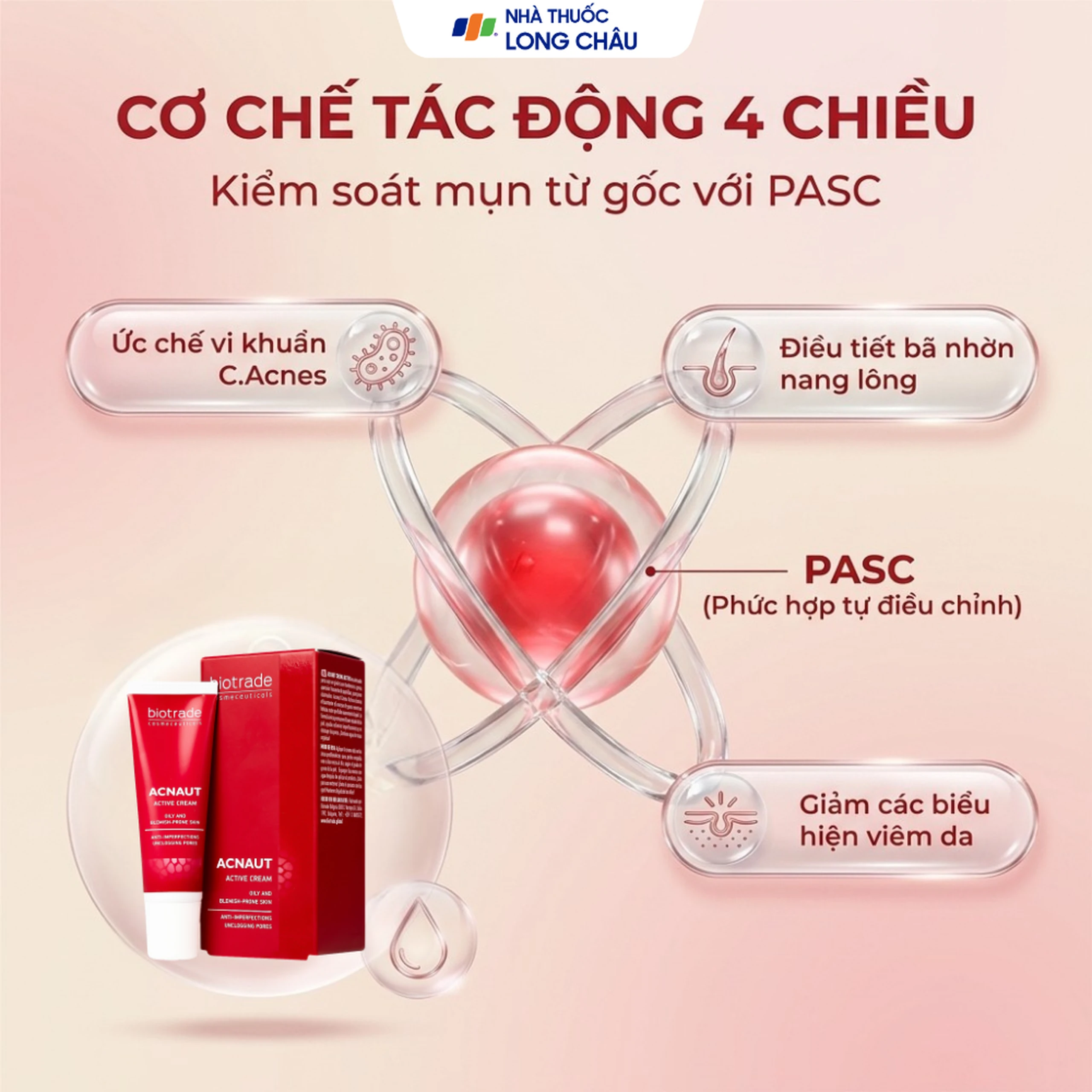 Kem bôi Biotrade Acnaut Active Cream hỗ trợ cải thiện mụn viêm (15ml) 4