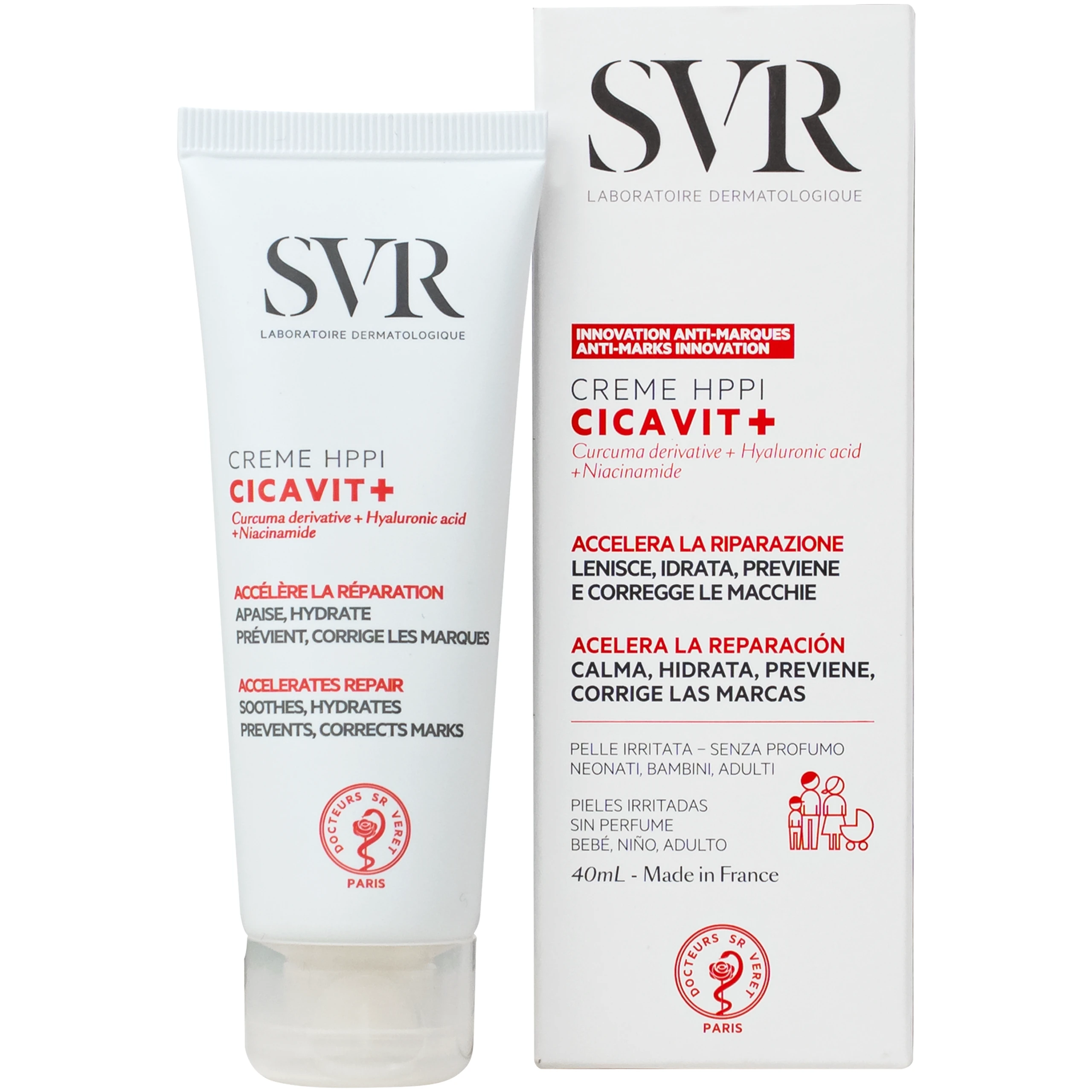 Kem bôi dưỡng ẩm SVR Cicavit+ Creme HPPI làm dịu da khô, mẩn đỏ (40ml) 1