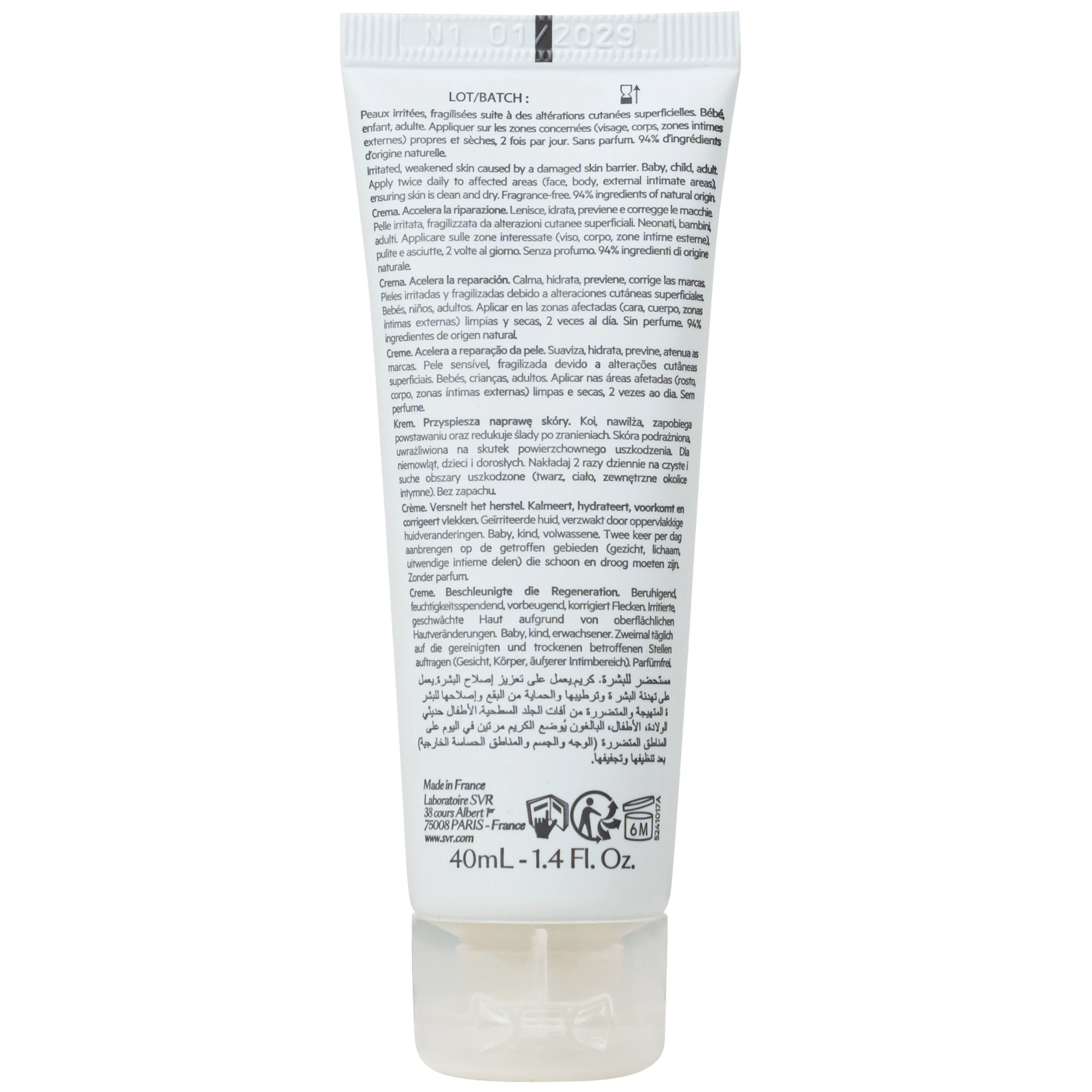 Kem bôi dưỡng ẩm SVR Cicavit+ Creme HPPI làm dịu da khô, mẩn đỏ (40ml) 7